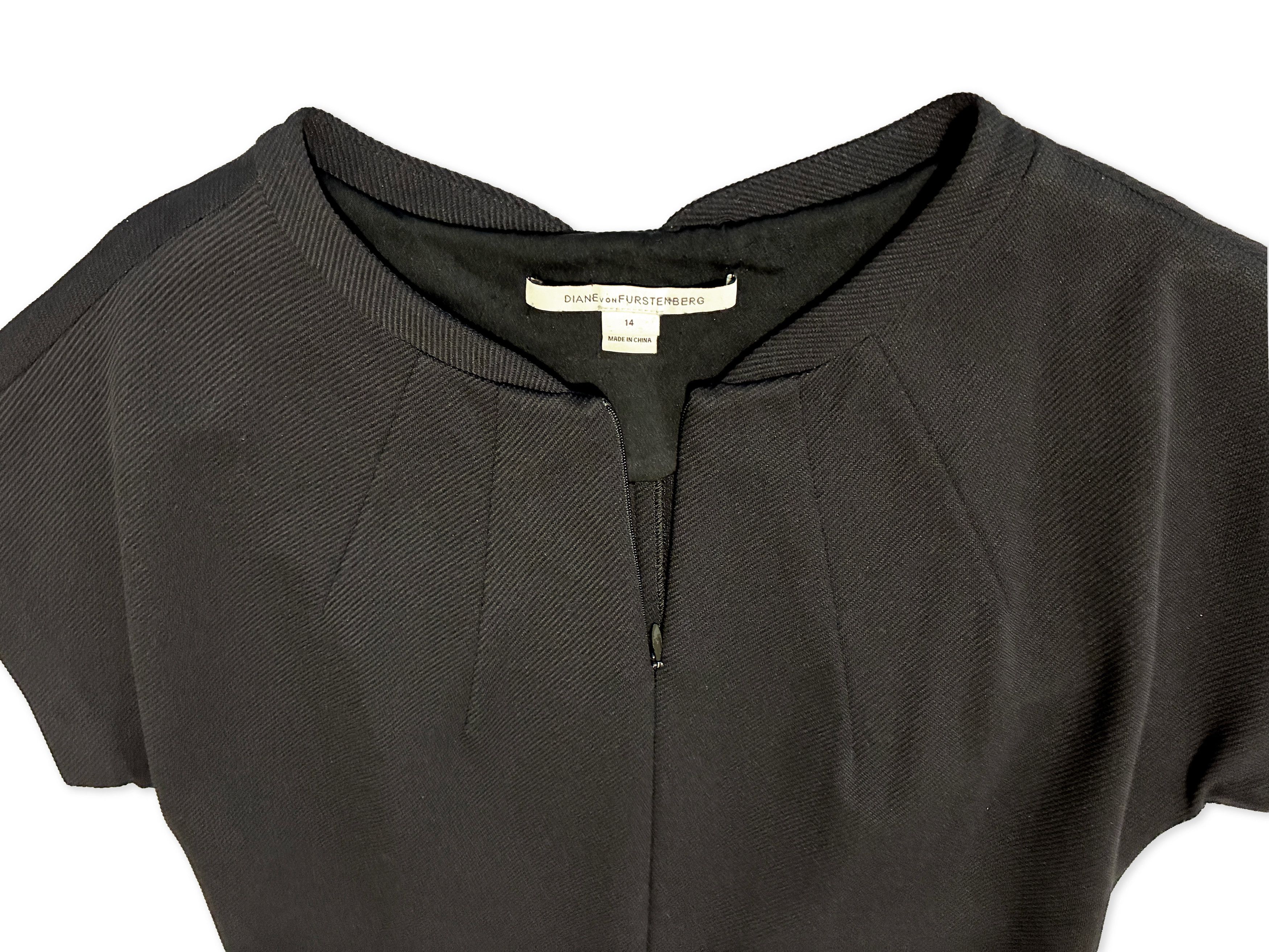 Diane von Furstenberg Diane Von Furstenberg Black Work‑To‑Evening Dress Size XL / US 12-14 / IT 48-50 - 3 Thumbnail