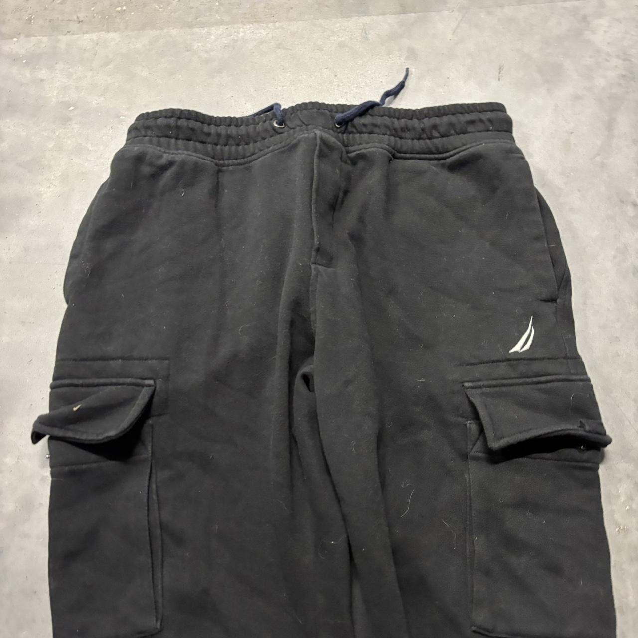 Japanese Brand × Vintage Crazy Vintage Y2K/200s Black Skater Essential Cargo Sweatpants! Size US 32 / EU 48 - 4 Thumbnail