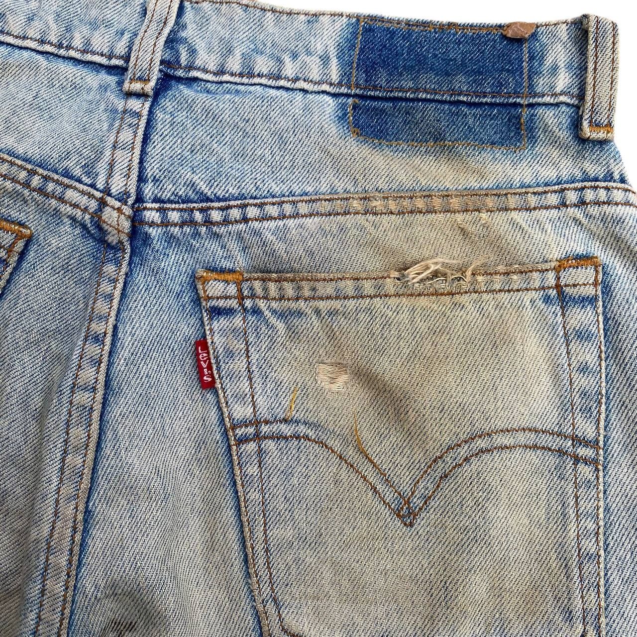 Levi's × Vintage SUPER CRAZY DIRTY VINTAGE LEVIS 1989 DENIM LOT 606 BJ07-10 Size US 28 / EU 44 - 4 Thumbnail