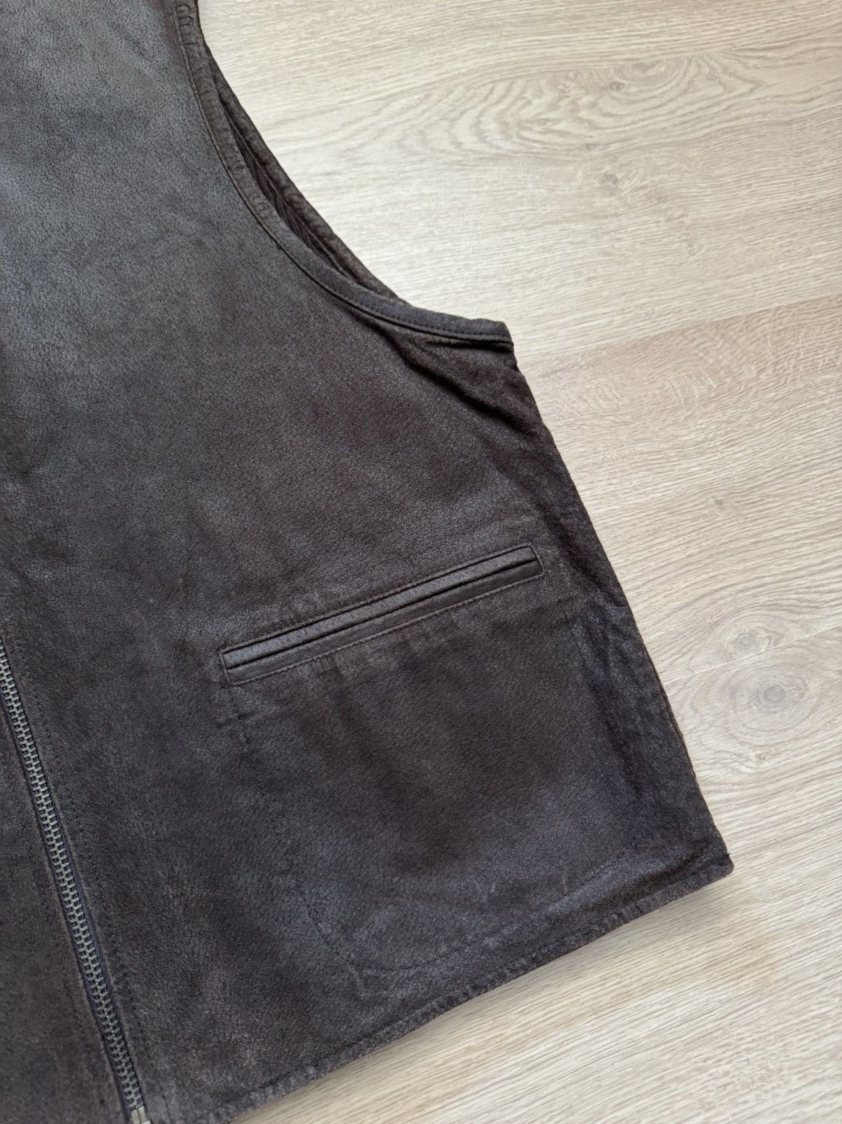 Genuine Leather Vintage 90’s J. Riggings Genuine Leather Cowboy Brown Vest Size US XL / EU 56 / 4 - 3 Thumbnail