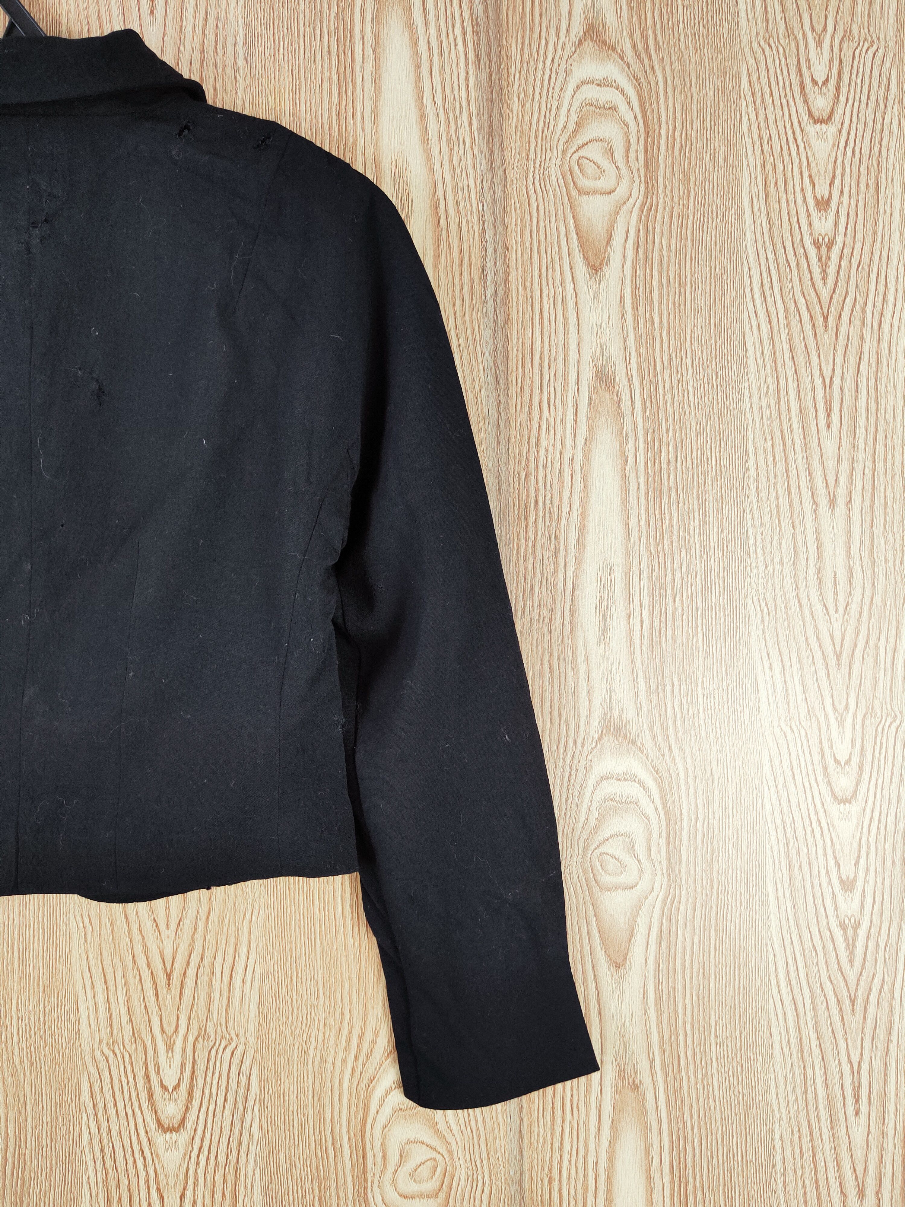 Japanese Brand × Vintage Japan ripped distressed Black Crop Top Blazers #W585 Size S / US 4 / IT 40 - 12 Thumbnail