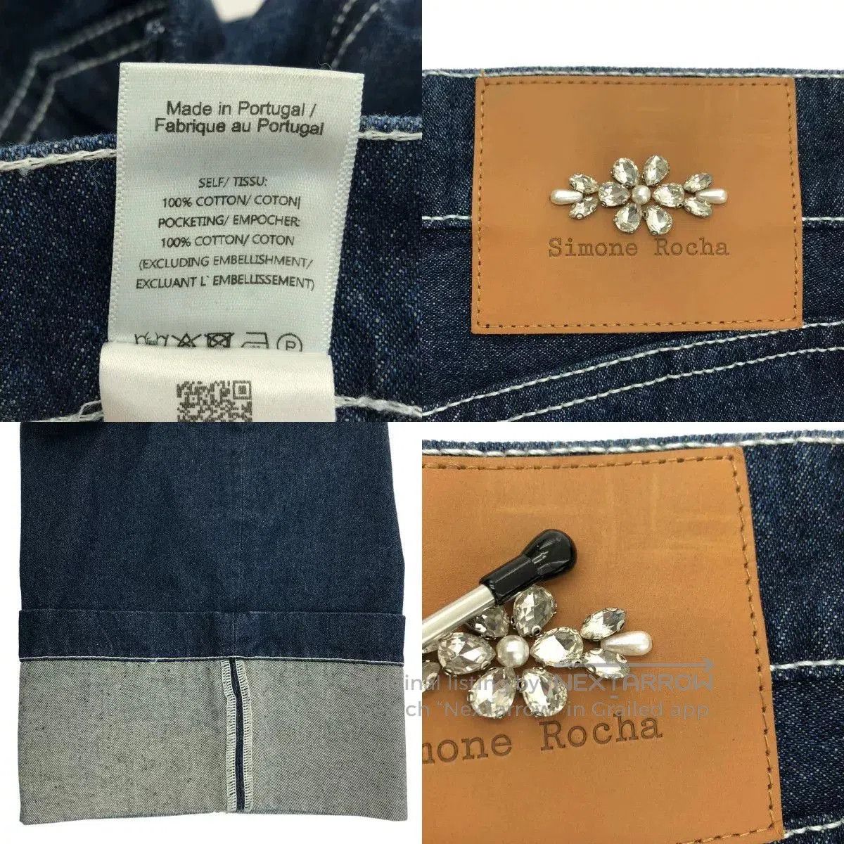 Simone Rocha Simone Rocha Wide Leg Puddle Jeans. Size 26" / US 2 / IT 38 - 9 Thumbnail