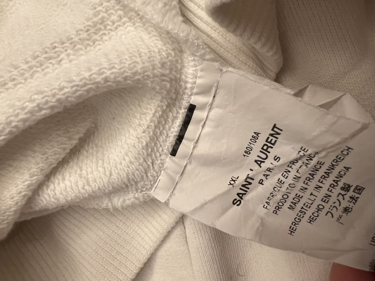 Yves Saint Laurent Saint Laurent White Hoodie Size US XXL / EU 58 / 5 - 5 Thumbnail