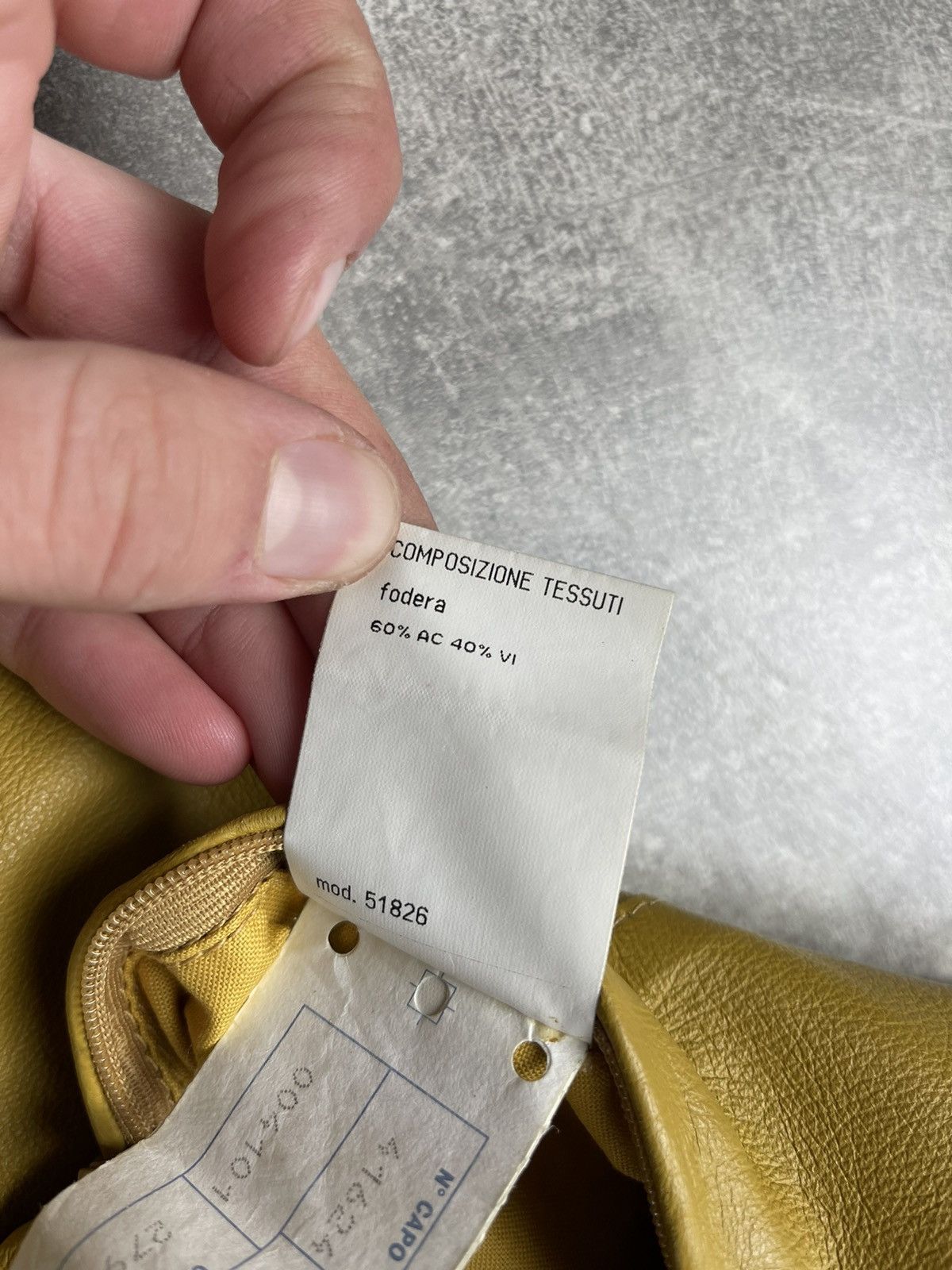 Genuine Leather × Mandelli Enrico Mandelli Leather Yellow Jacket Coat Size M / US 6-8 / IT 42-44 - 13 Thumbnail