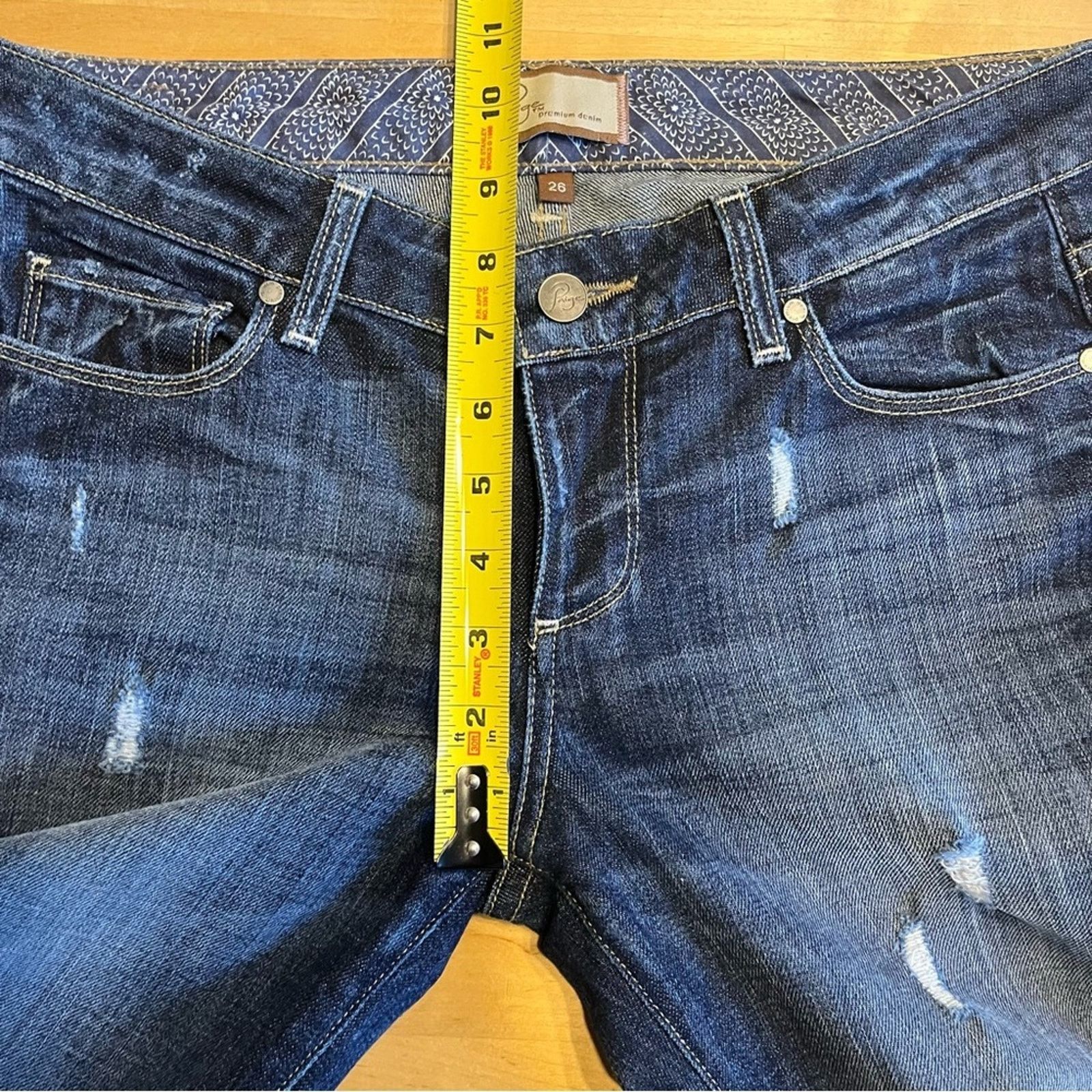 Paige Paige size 26 Womens Jimmy Jimmy Skinny Medium Wash Jeans Size 26" / US 2 / IT 38 - 8 Thumbnail