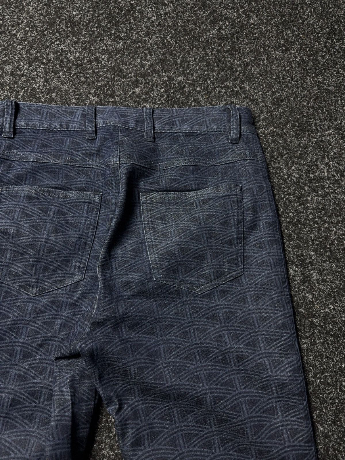 Escada Luxury Escada Geometric Pattern Denim Trousers Women’s 36 Size 30" / US 8 / IT 44 - 16 Thumbnail