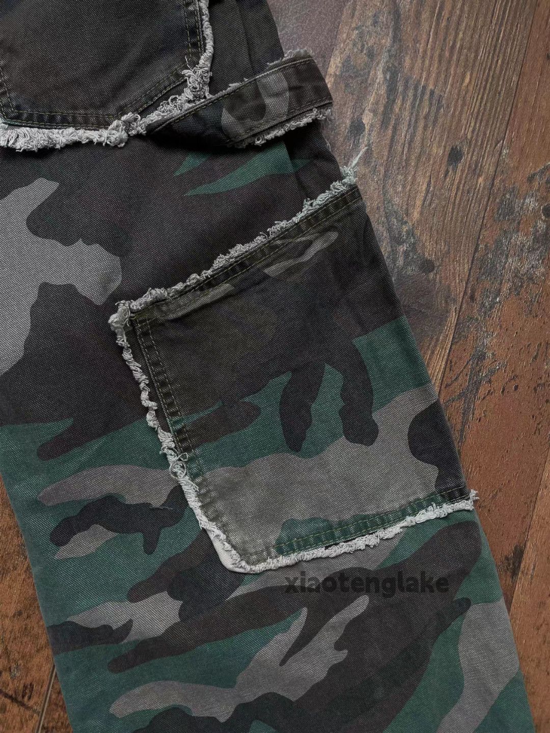 Vintage xtl retro loose baggy skate hiphop camo carpenter pants Size US 30 / EU 46 - 5 Thumbnail