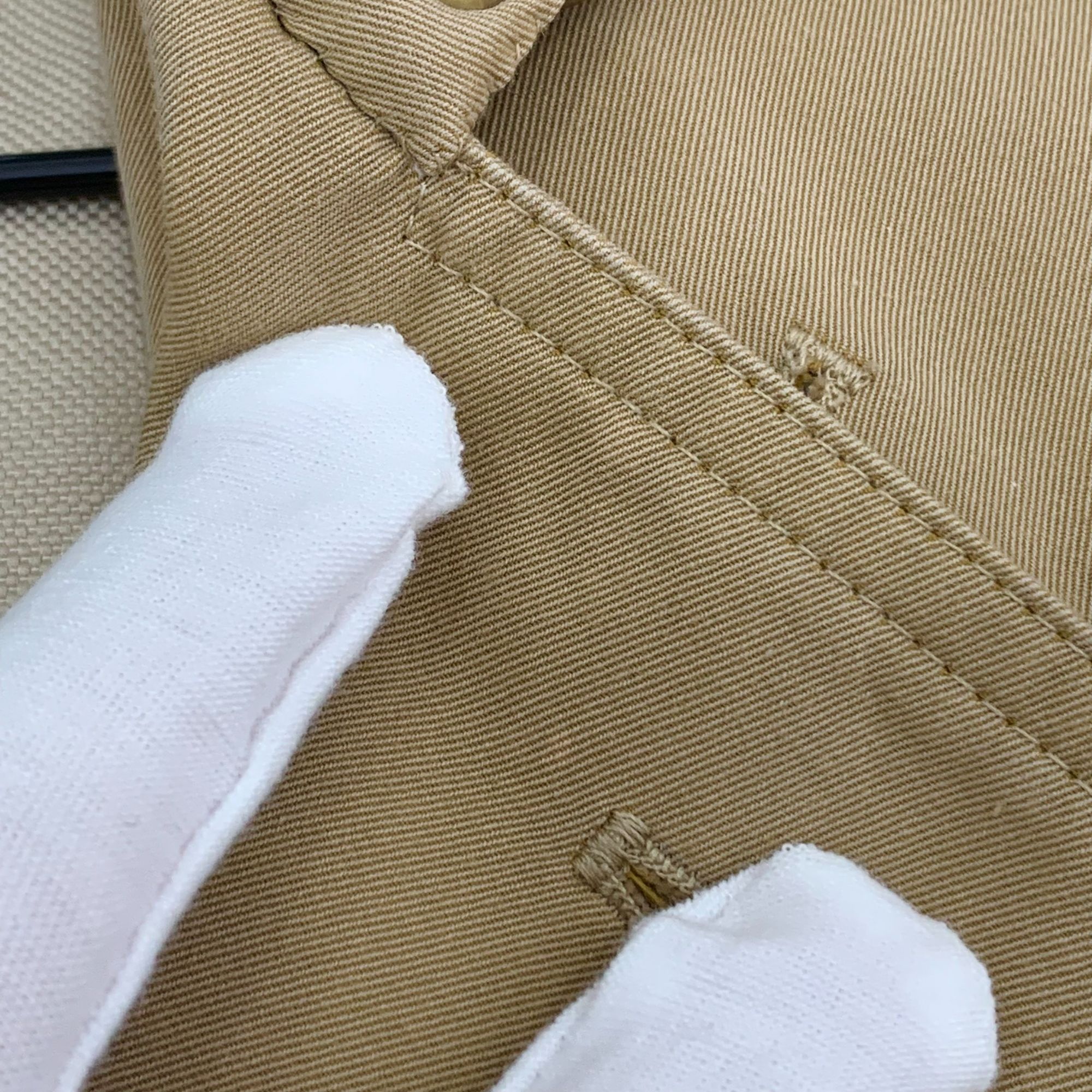 Burberry Burberry Brown Cotton Double-Breasted Belted Trench Coat (Si Size US S / EU 44-46 / 1 - 3 Thumbnail