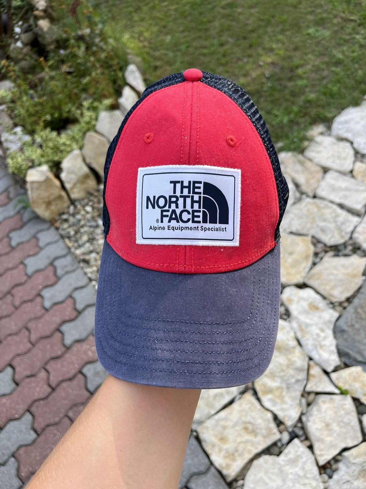 The North Face The North Face mudder trucker hat cap y2k outdoor faded mesh Size ONE SIZE - 4 Thumbnail