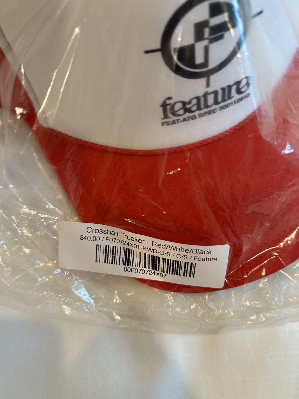 Feature Feature Hat Crosshair Trucker Mesh Snapback Red Size ONE SIZE - 2 Thumbnail