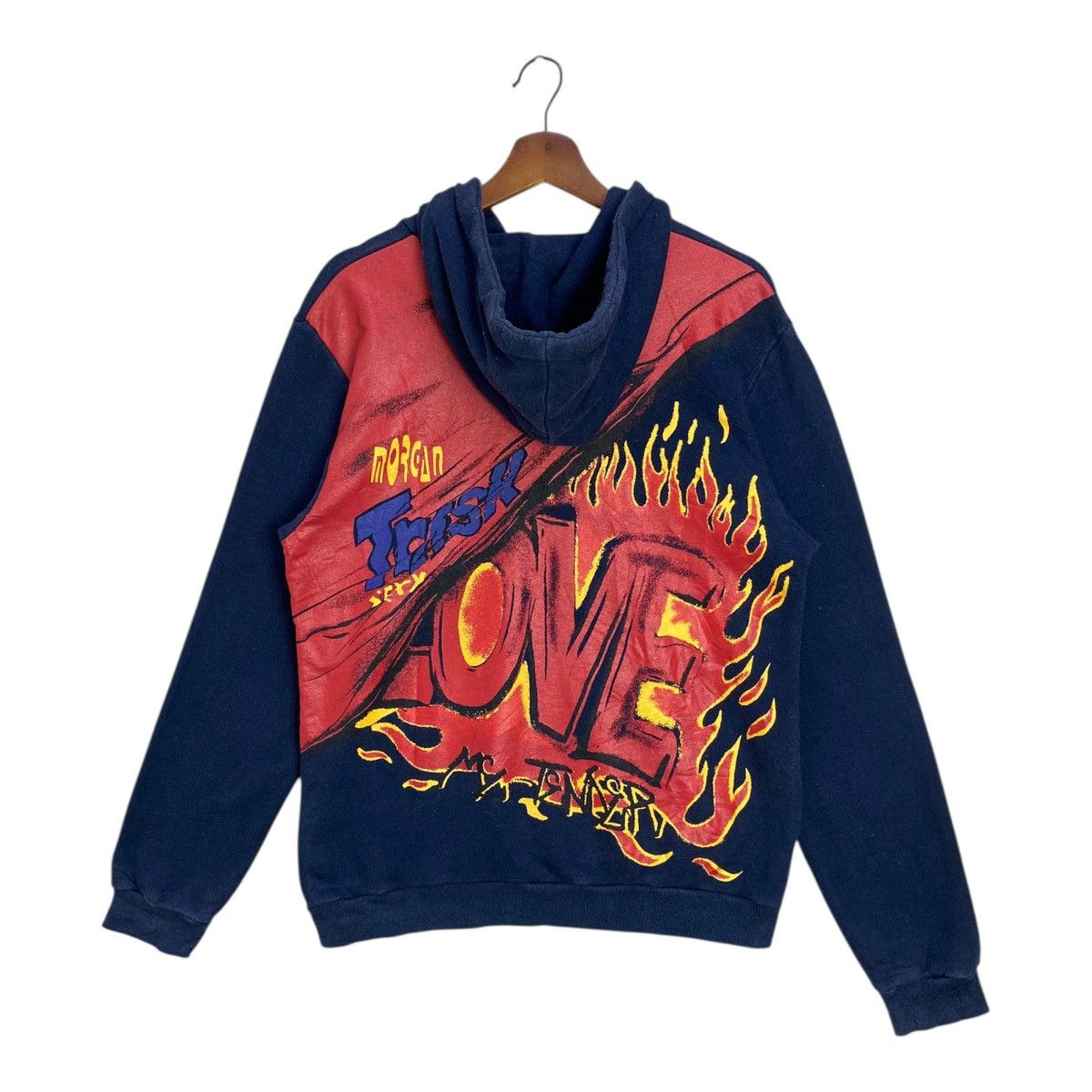 Morgan Homme Vintage Morgan Homme Hoodie Big Graphic Japan Made Free Size Size US M / EU 48-50 / 2 - 4 Thumbnail