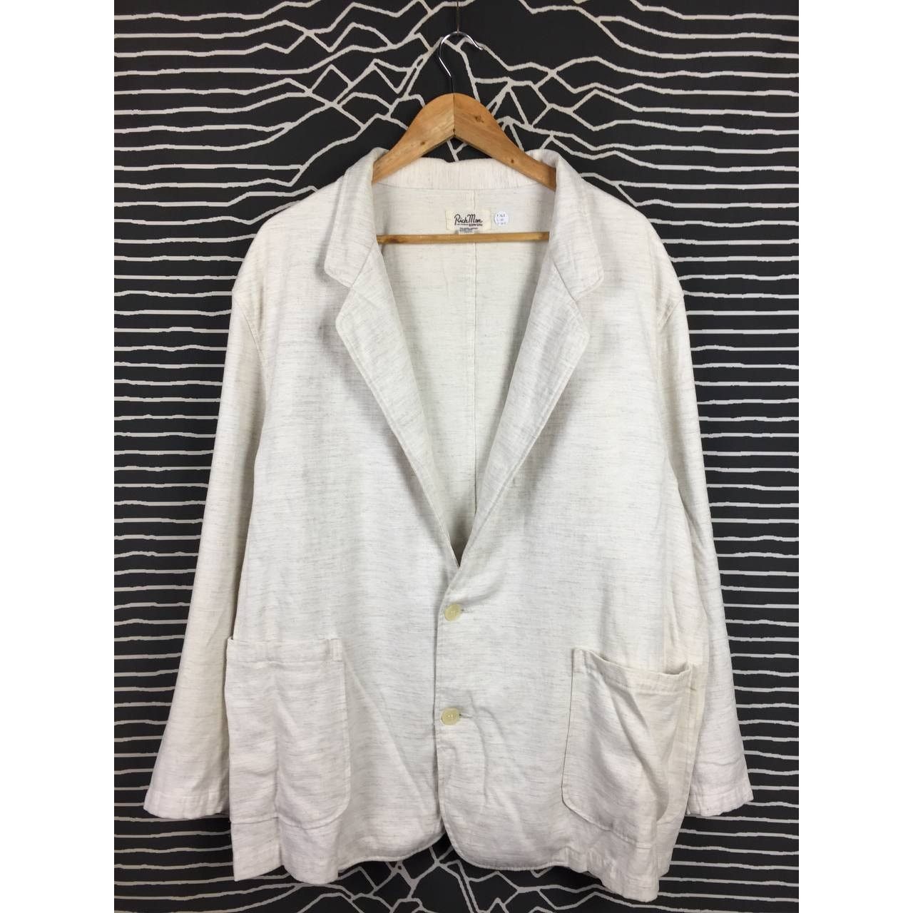 Edwin × Japanese Brand × Vintage Vtg 90s Edwin I Am Rich Man Double Pocket Blazer Jacket Size US XXL / EU 58 / 5 - 1 Thumbnail