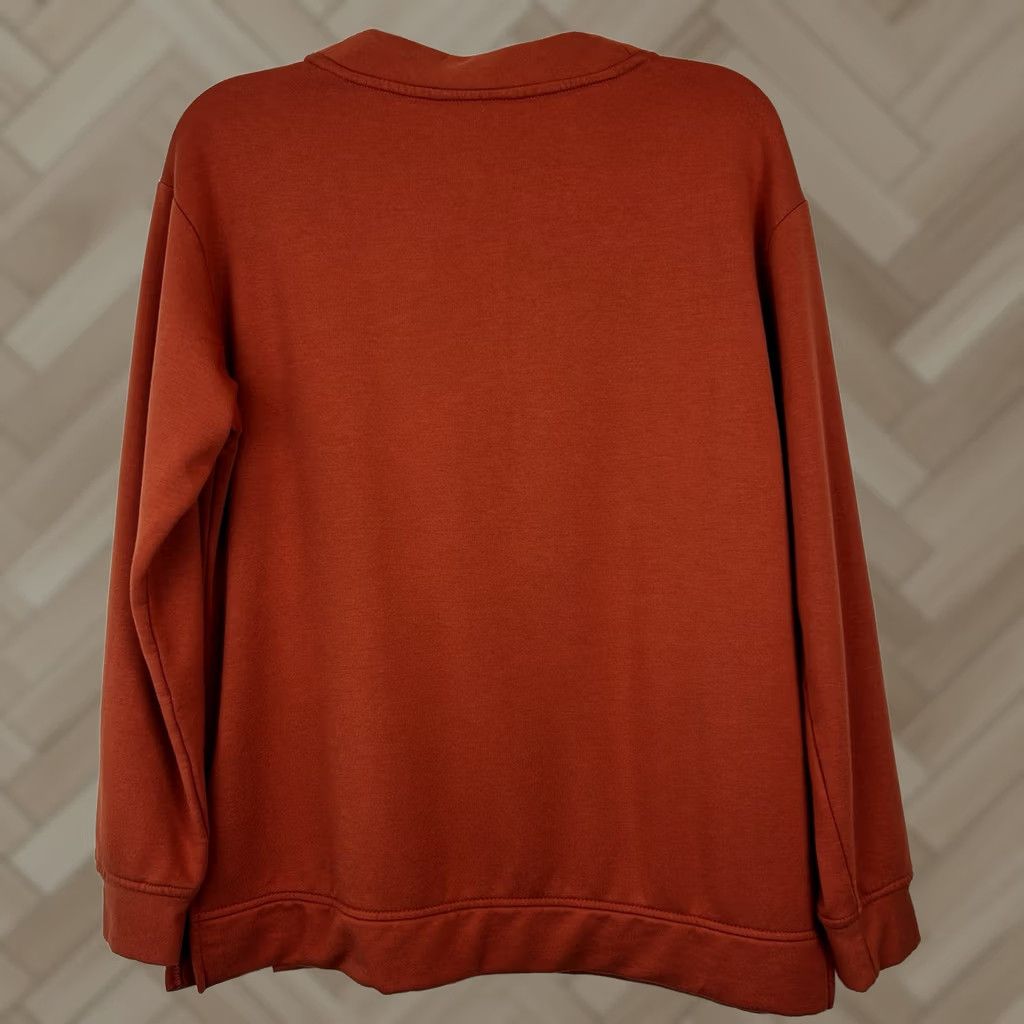 Orvis Orvis Sweatshirt Womens Small Tunic V-Neck Lightweight Collarless Knit Pullover Size S / US 4 / IT 40 - 1 Thumbnail