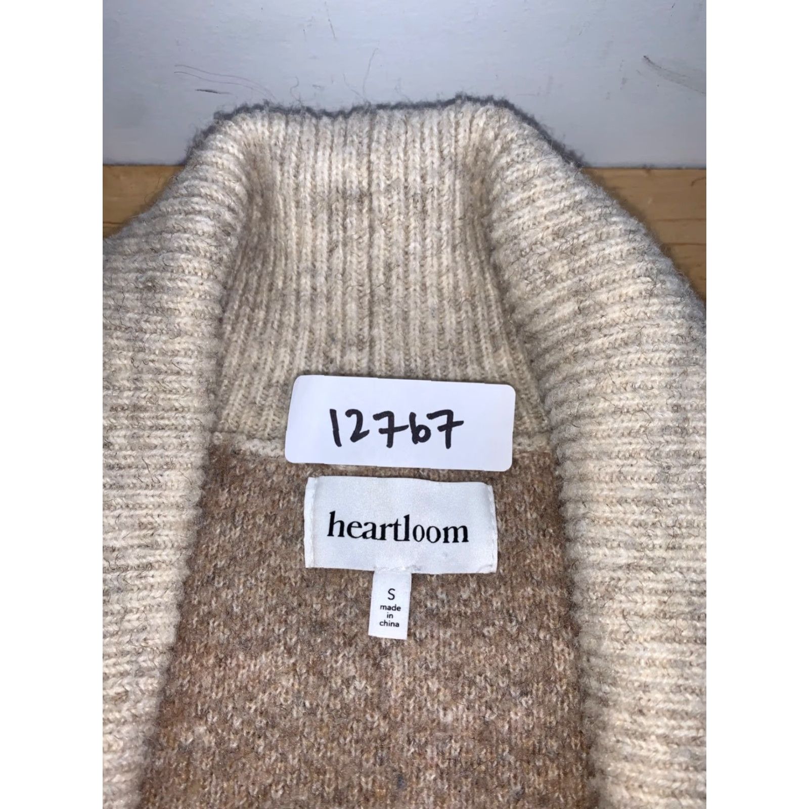 Heartloom Heartloom Cardigan Womens S Beige Aztec Southwest Casual Cardigan Sweater Knit Acrylic Long Sleeve 12767 Size S / US 4 / IT 40 - 2 Thumbnail