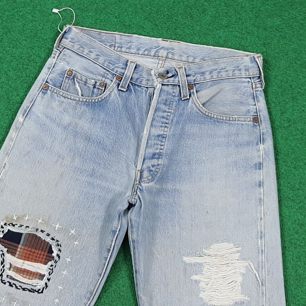 Levi's Vintage Levi's 501 Custom Sashiko Repair Distressed C297N11 Size US 28 / EU 44 - 2 Thumbnail