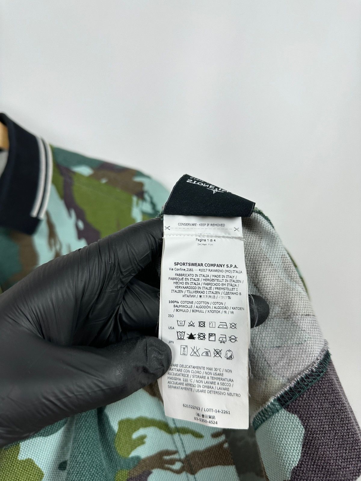 Stone Island Vintage Stone Island Camouflage Polo T-Shirt Size US S / EU 44-46 / 1 - 21 Thumbnail