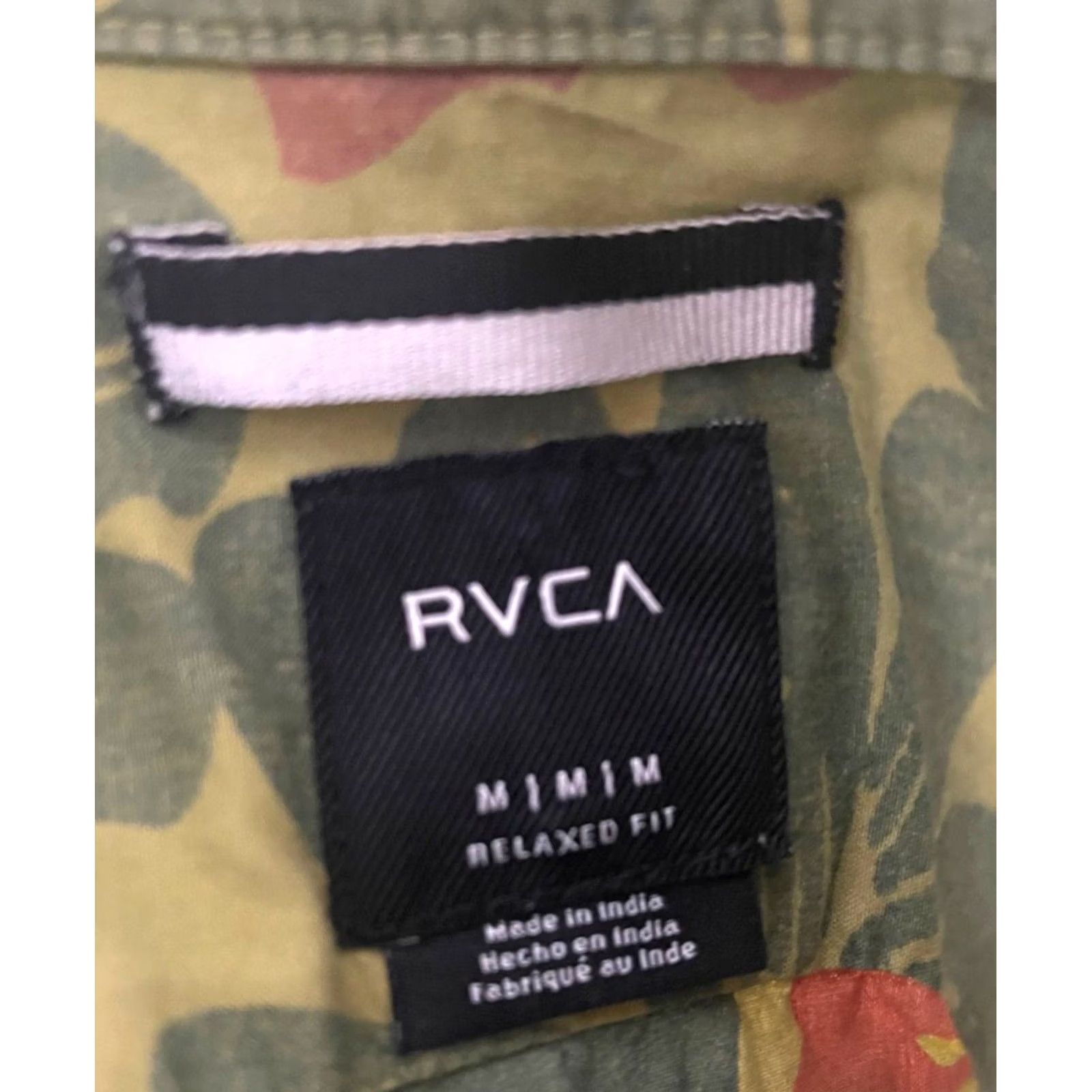 RVCA RVCA Button-Up Shirt Mens Size Medium Multicolor Floral Print Short Sleeve Size US M / EU 48-50 / 2 - 4 Thumbnail