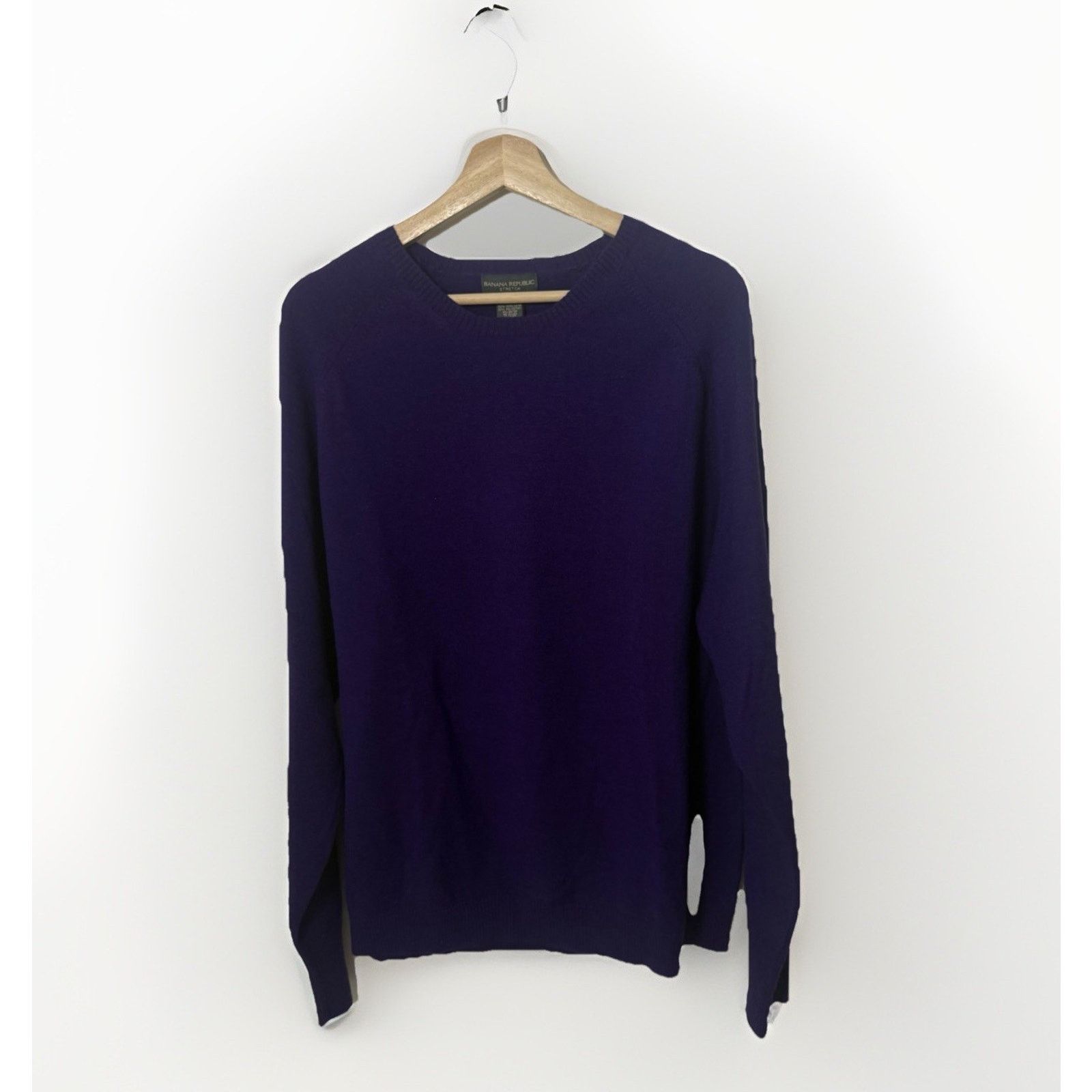 Banana Republic Banana Republic Wool Blend Purple Crew Sweater Preppy Casual Size XL / US 12-14 / IT 48-50 - 1 Thumbnail