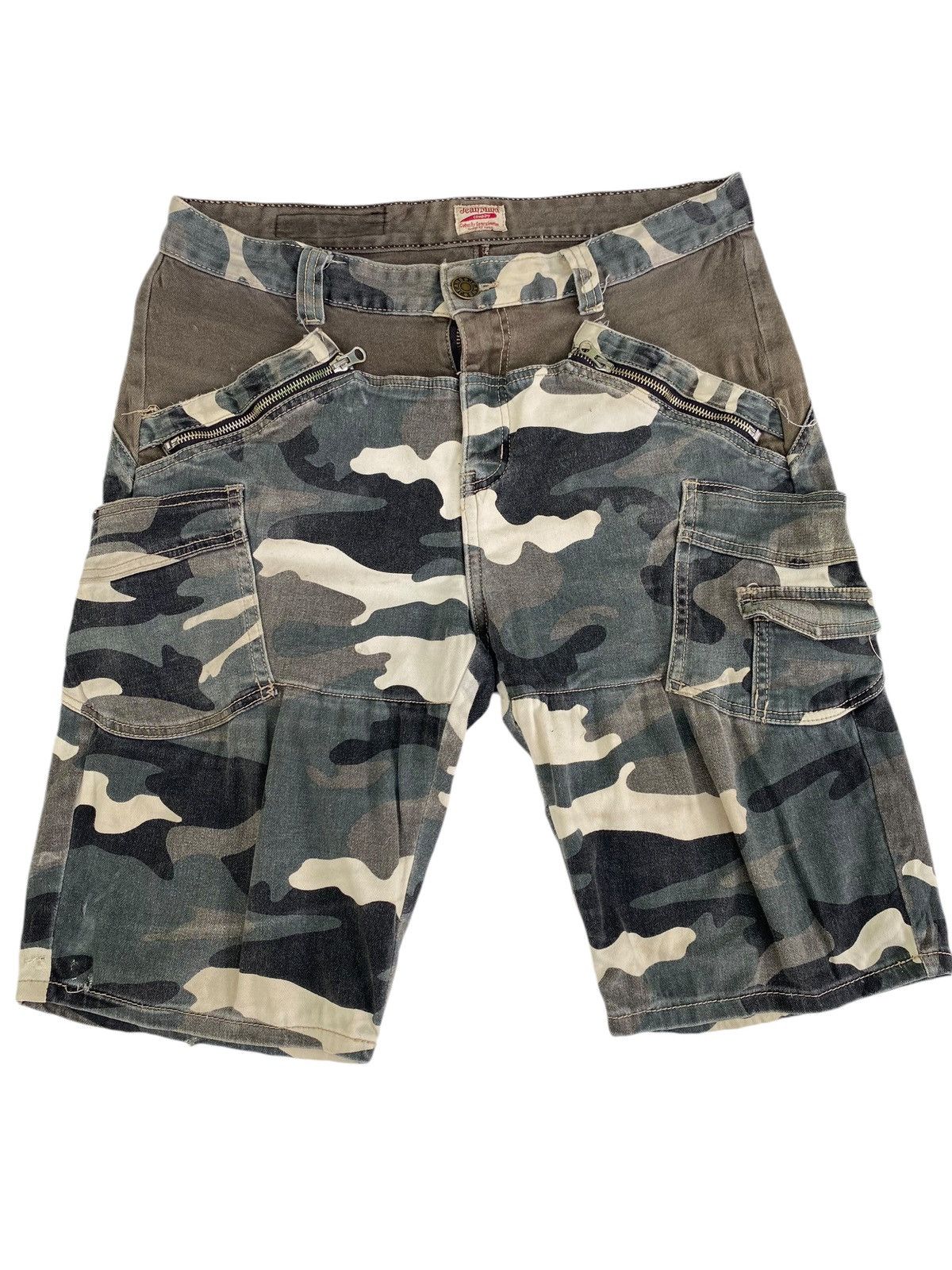 Vintage Vtg Short Pants Camo Design Size US 33 - 1 Thumbnail