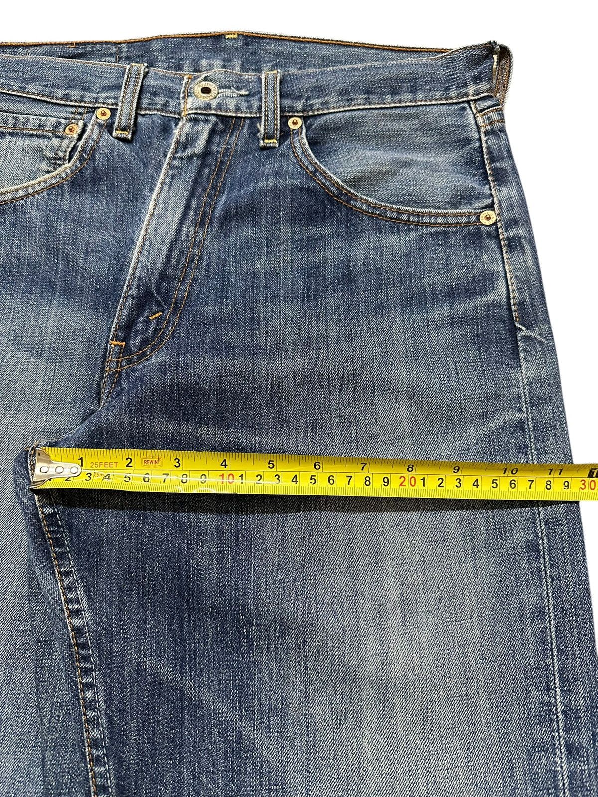 Levi's Vintage 80s Levis 503 Blue Wash Distress Style Baggy Jeans Size US 30 / EU 46 - 15 Thumbnail