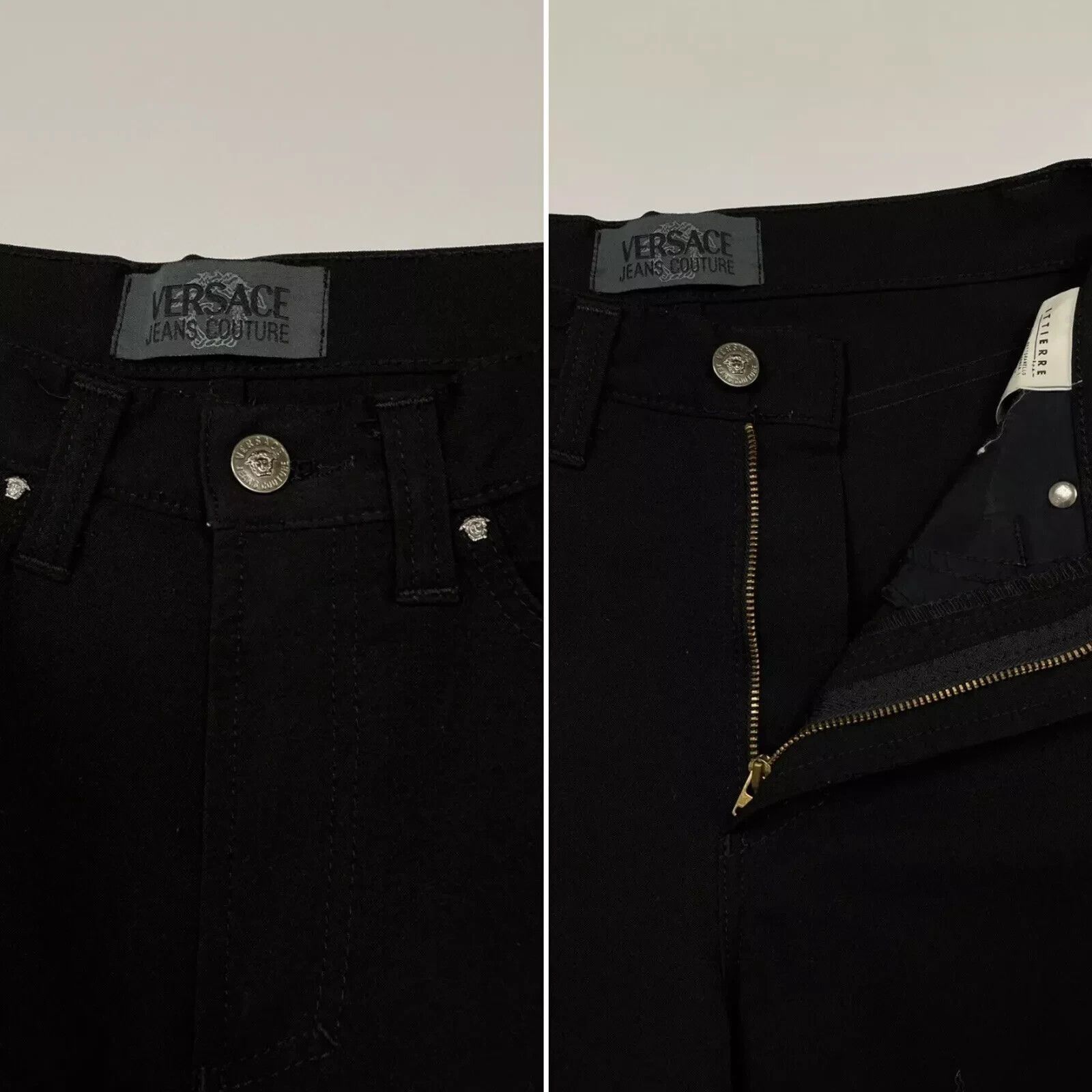 Versace Jeans Couture Vintage 1990s Versace Jeans Couture Womens Pants Logo Size 28" / US 6 / IT 42 - 11 Thumbnail