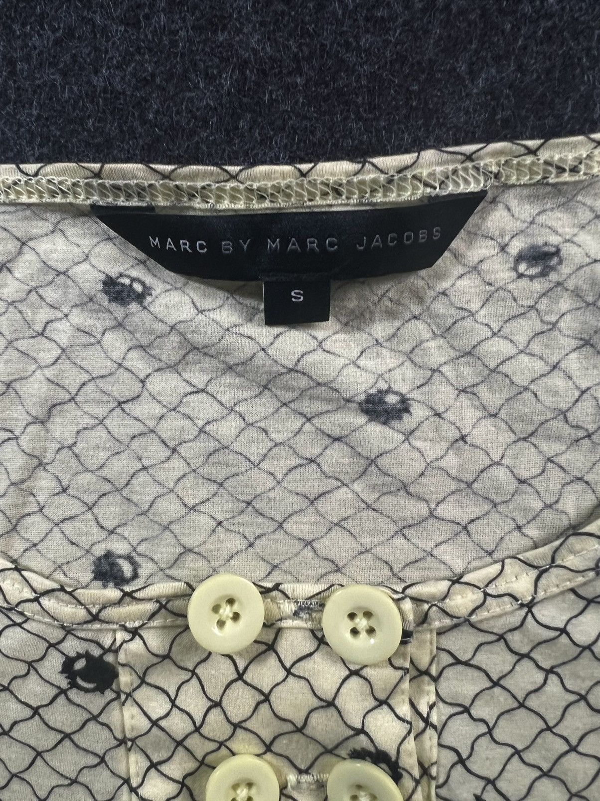 Marc Jacobs Marc Jacobs Light Blouse Patterned With Buttons Rare Size S / US 4 / IT 40 - 3 Thumbnail