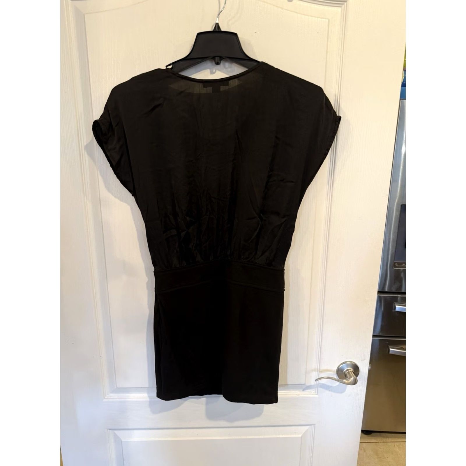 Forever 21 VINTAGE Forever 21 Dress Mini Satin Black Women’s S Large Size 2000s Y2K Size S / US 4 / IT 40 - 4 Thumbnail