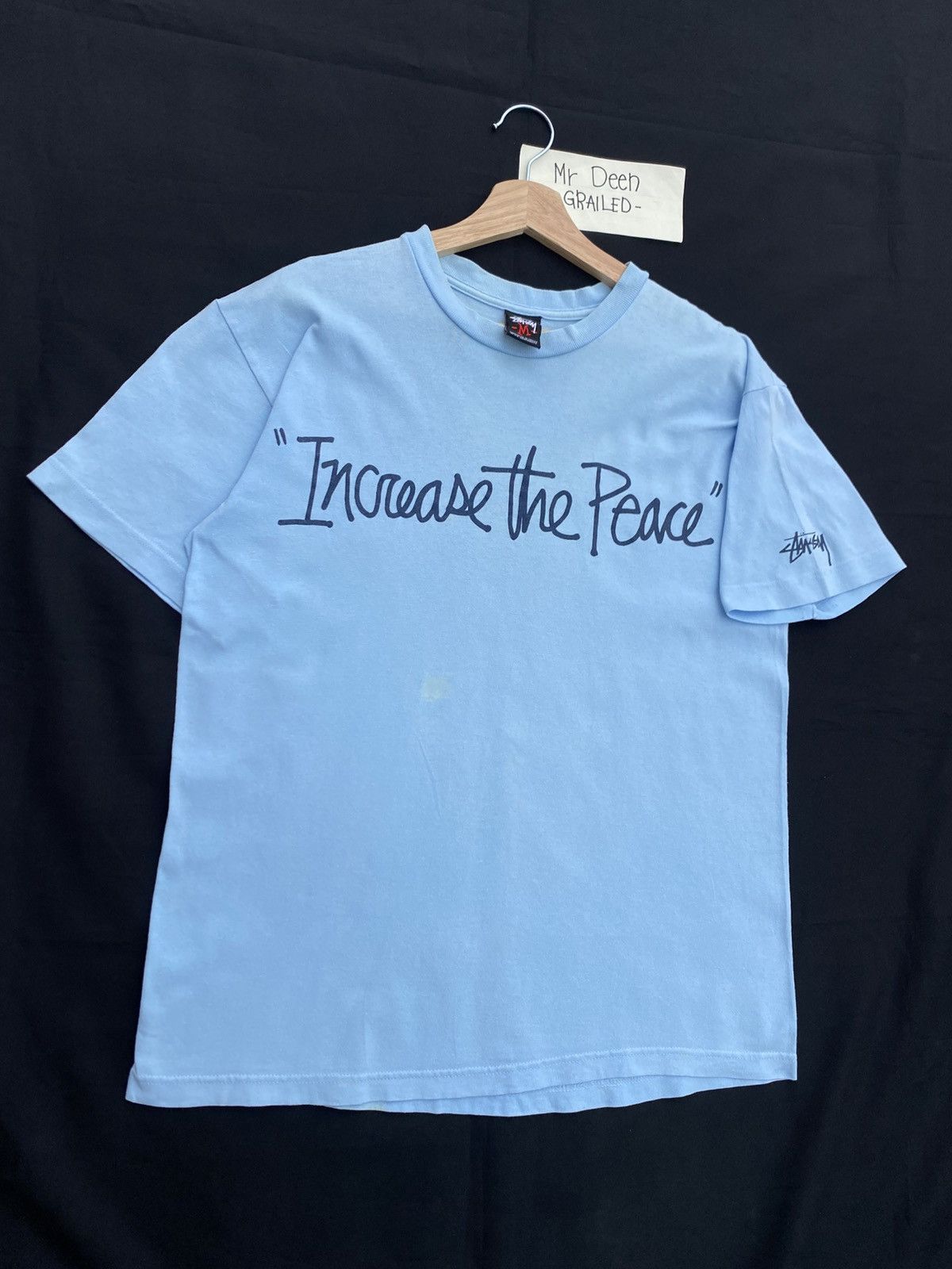 Stussy Rare Vintage Stussy "Increase the Peace " Tshirt Size US M / EU 48-50 / 2 - 3 Thumbnail