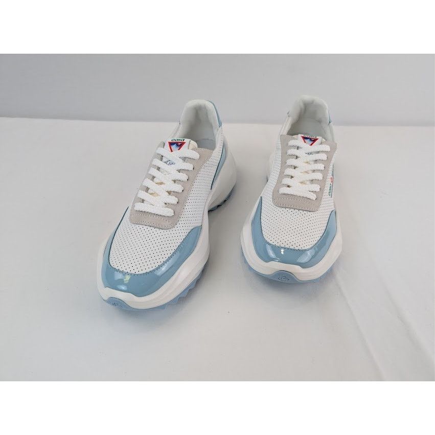 Casablanca o1rshd1 Leather Atlantis Sneaker in White / Light Blue Size US 9 / EU 42 - 9 Thumbnail