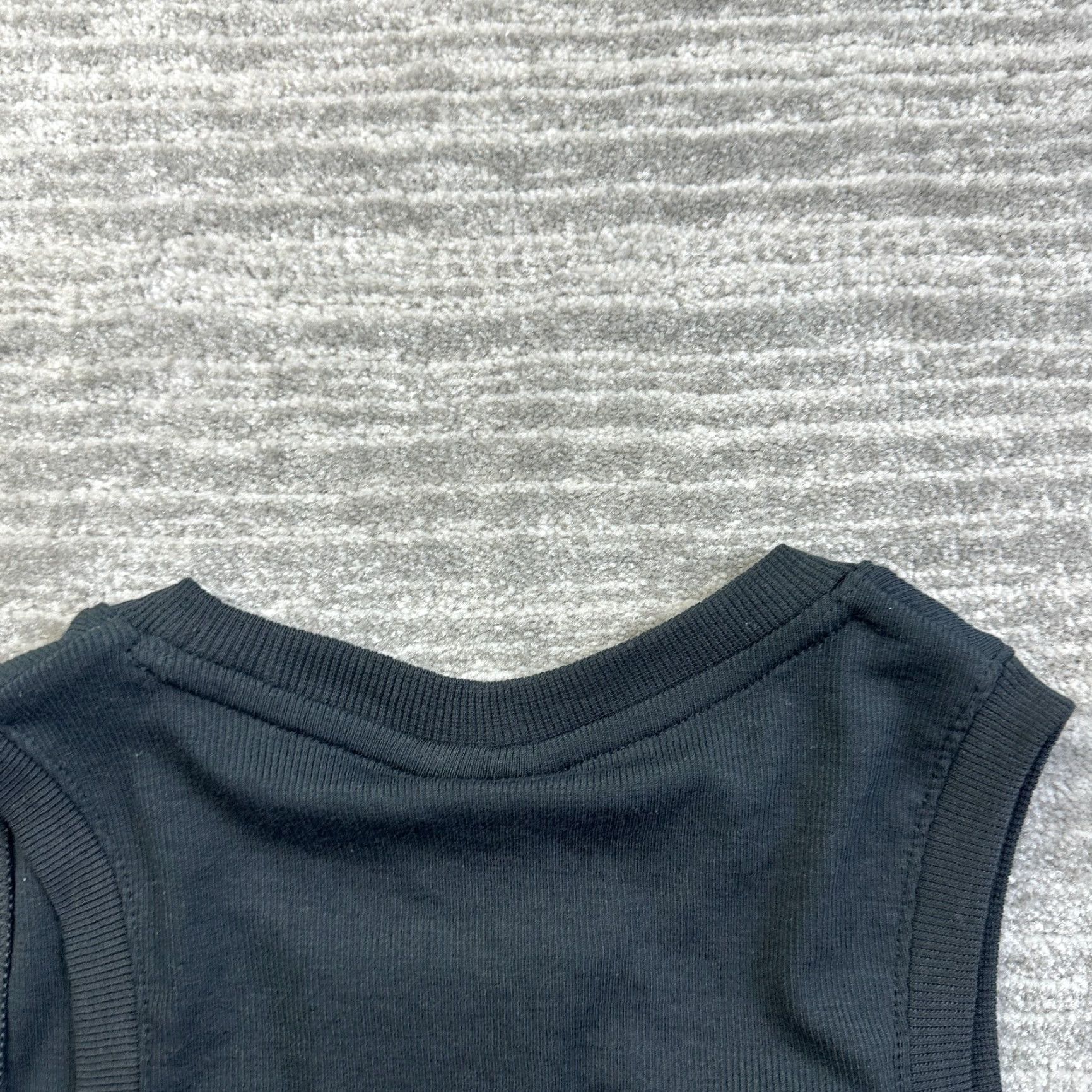 Nike Nike Shirt Womens XS Essentials Ribbed Cropped Tank Top Center Swoosh Black Size XS / US 0-2 / IT 36-38 - 4 Thumbnail