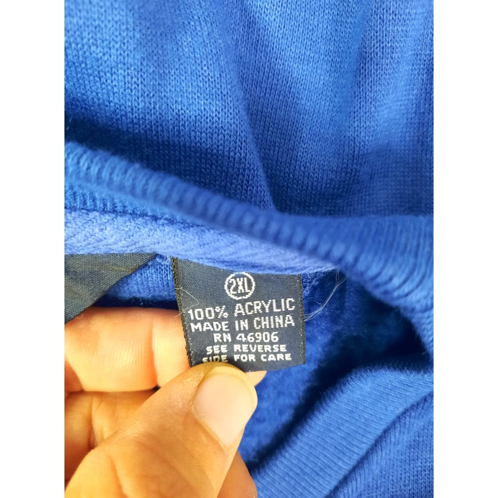 Vintage VINTAGE Sasson Striped Crewneck Pullover Sweatshirt Men XL Blue 80s 2XL Big & Tall Crew Neck Size US XL / EU 56 / 4 - 3 Thumbnail