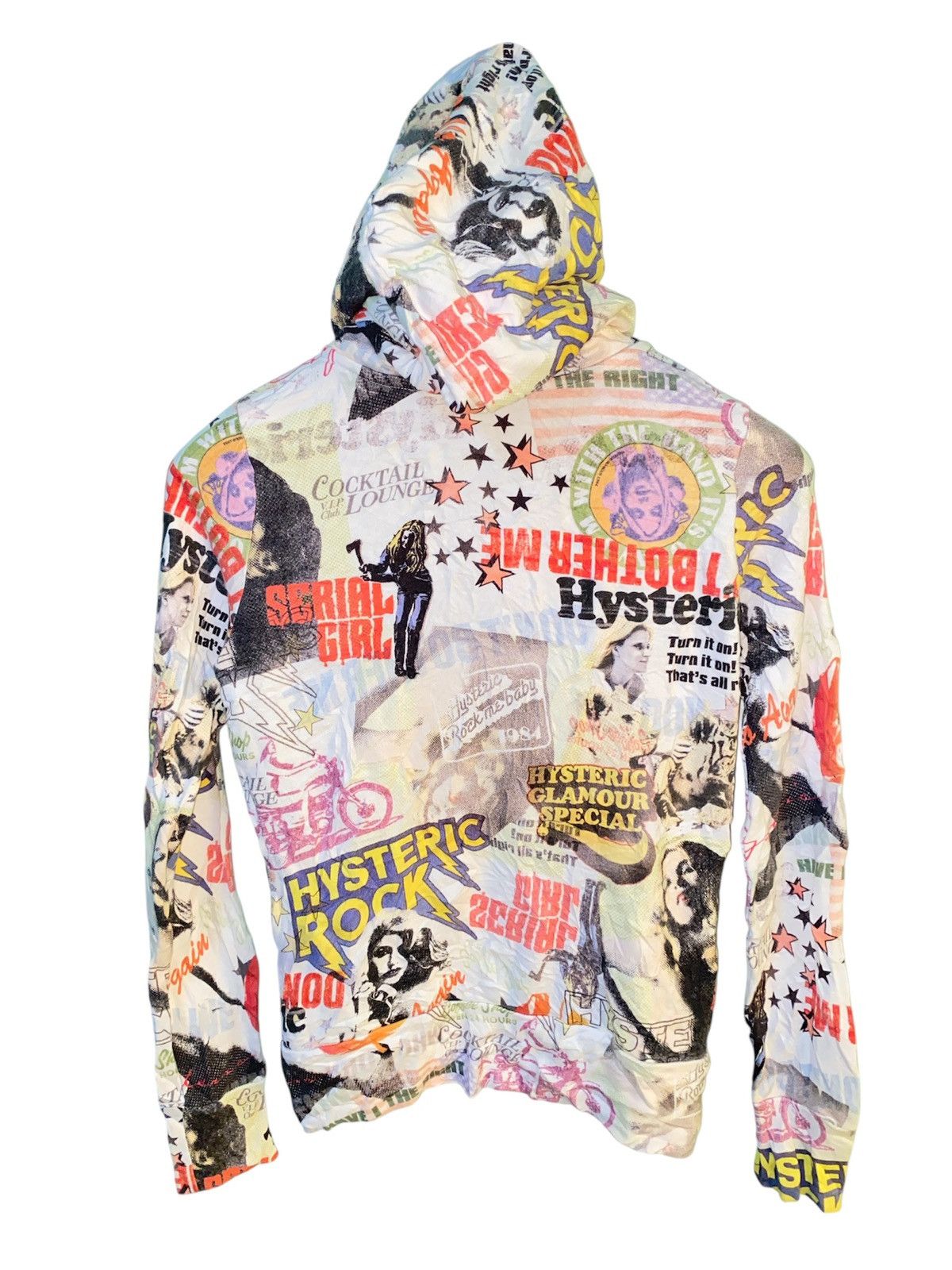 Hysteric Glamour × Vintage Vtg Unisex Hysteric Glamour Fullprint Hoodie Size US S / EU 44-46 / 1 - 4 Thumbnail