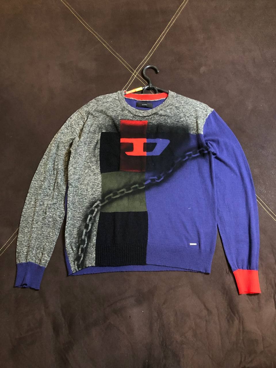 Diesel Diesel Womens Cardigan Knit Button Front Sweater logo Size M / US 6-8 / IT 42-44 - 1 Thumbnail