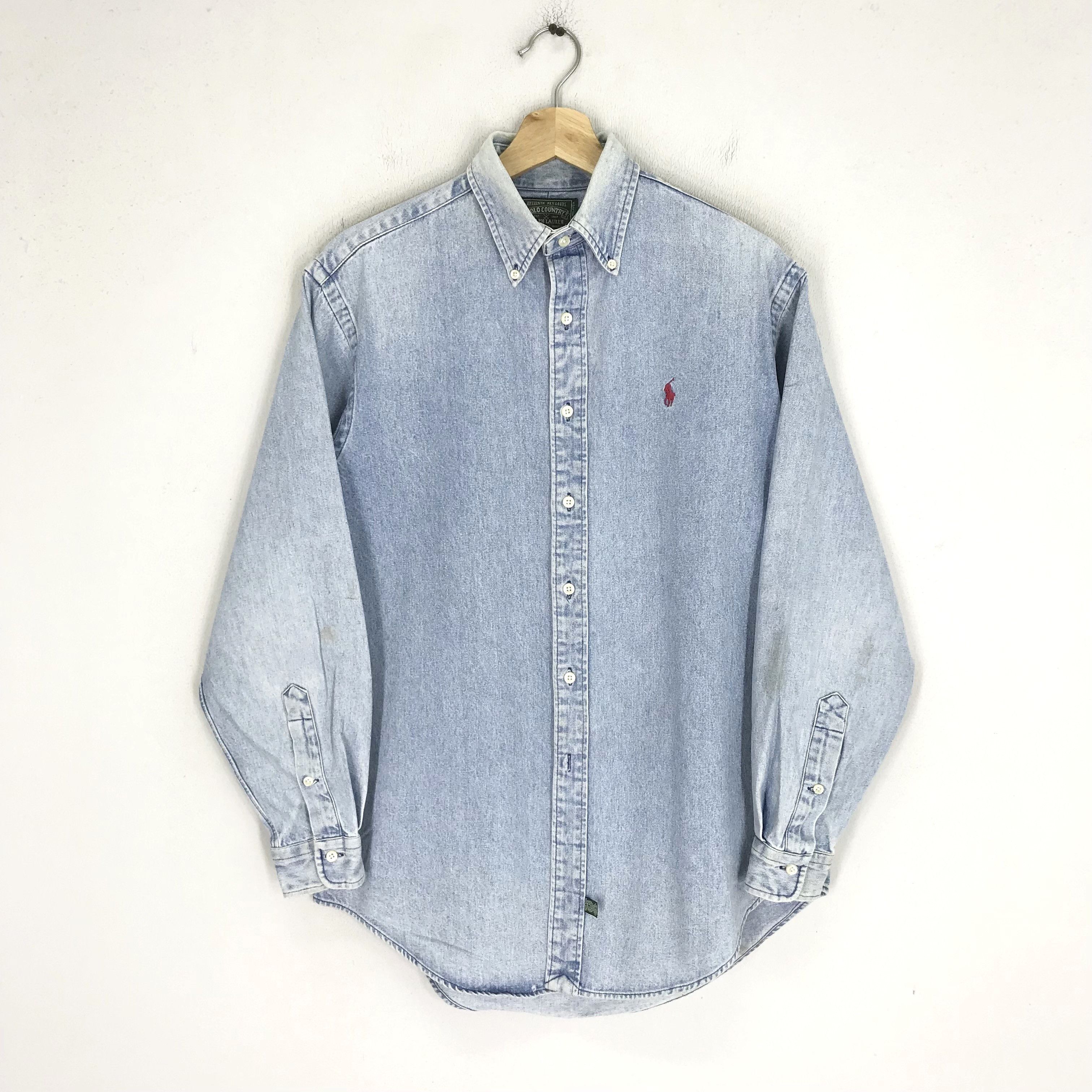 Polo Ralph Lauren × Ralph Lauren × Vintage Vintage 90's Polo Ralph Lauren Jeans Polo Pony Country Size US M / EU 48-50 / 2 - 1 Thumbnail