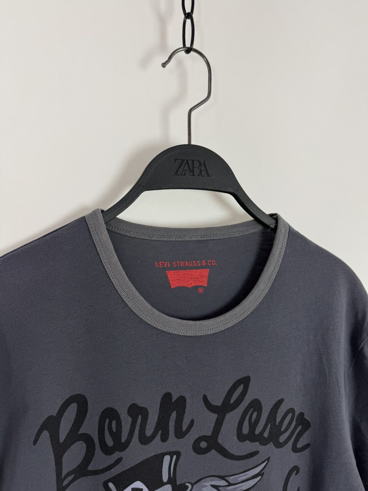 Levi's × Vintage Y2K Vintage Levi’s Born Lover Skull Single Stitch T-Shirt Size US M / EU 48-50 / 2 - 3 Thumbnail