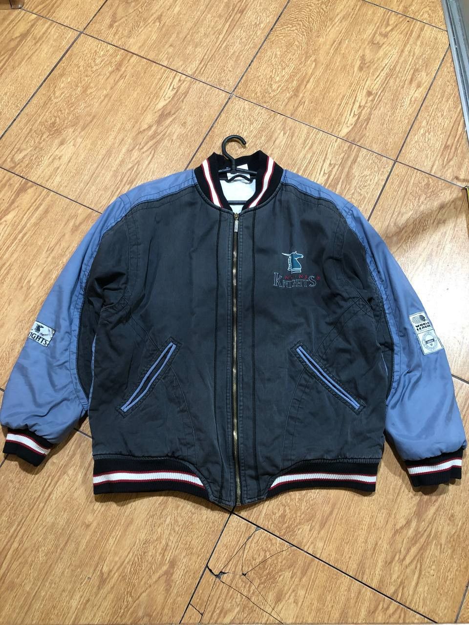 Adidas VINTAGE ADIDAS BOMBER KNIGHT FOOTBALL TEAM VARSITY Size US L / EU 52-54 / 3 - 7 Thumbnail