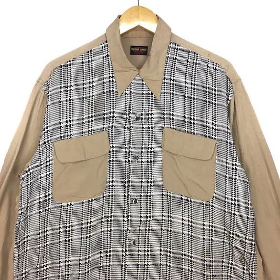 Sugar Cane Vtg SUGAR CANE Japan Button Up Long Sleeve Shirt Casual Size US L / EU 52-54 / 3 - 2 Thumbnail
