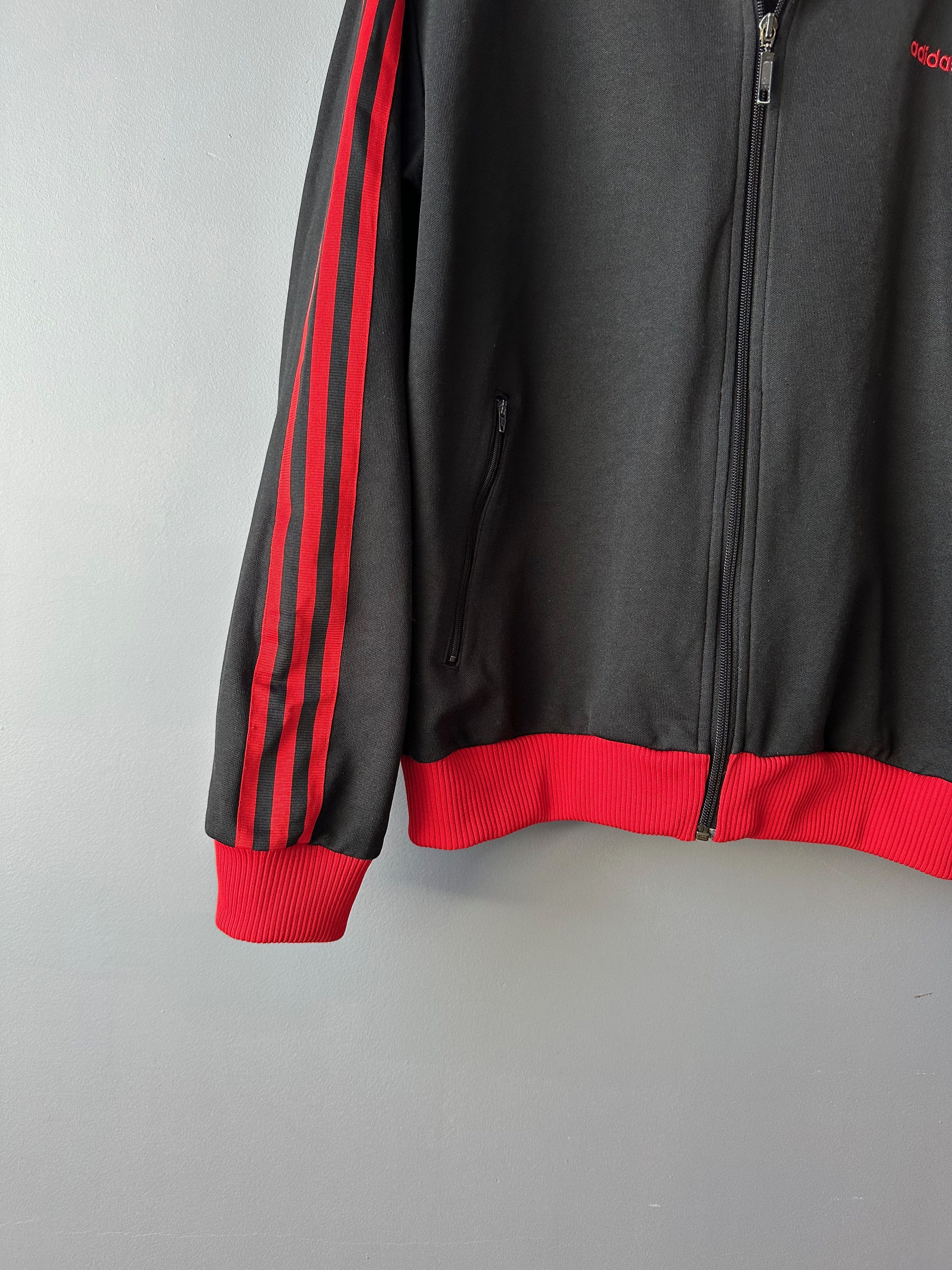 Adidas Adidas Vintage Athletic Track Top Jacket Large Black Red Size US L / EU 52-54 / 3 - 3 Thumbnail