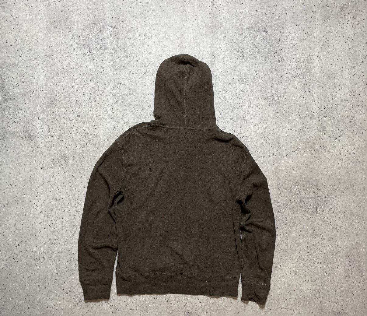 Polo Ralph Lauren × Ralph Lauren × Vintage Polo Ralph Lauren Brown Vintage 90s Hooded Sweater Size US M / EU 48-50 / 2 - 2 Thumbnail