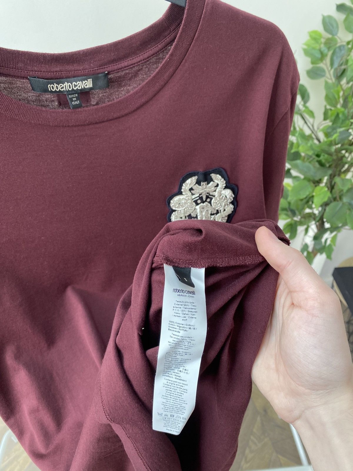 Designer × Roberto Cavalli × Vintage Vintage Roberto Cavalli Luxury T-shirt Size US S / EU 44-46 / 1 - 10 Thumbnail