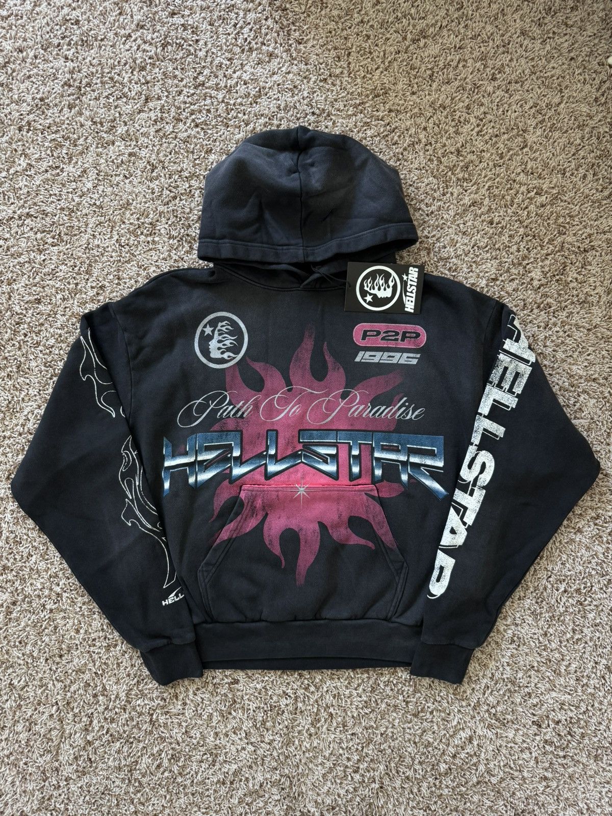 HELLSTAR Hellstar Racer Hoodie Black (NFC) Size US S / EU 44-46 / 1 - 5 Thumbnail