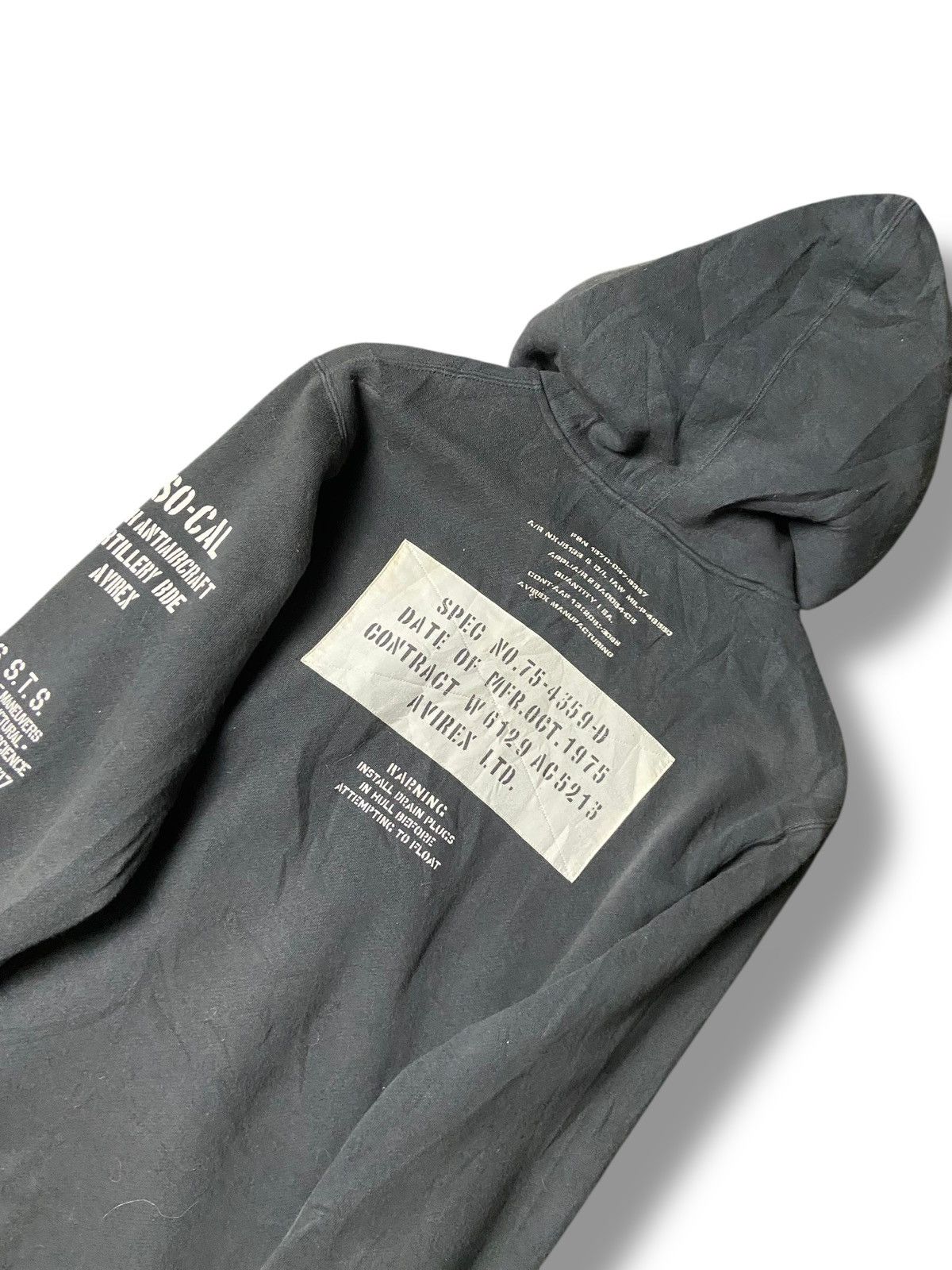 Avirex Avirex Flight Surgeon Zip Up Hoodie Jacket (170) Size US M / EU 48-50 / 2 - 2 Thumbnail