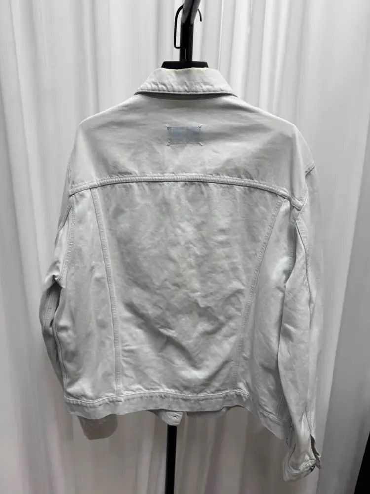 Maison Margiela Sz 52 Maison Margiela White Denim Jacket Size US L / EU 52-54 / 3 - 5 Thumbnail
