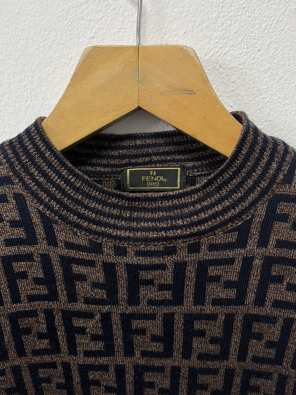 Fendi VINTAGE FENDI MARC MONOGRAM KNITWEAR 90s ‘ Size US XS / EU 42 / 0 - 5 Thumbnail