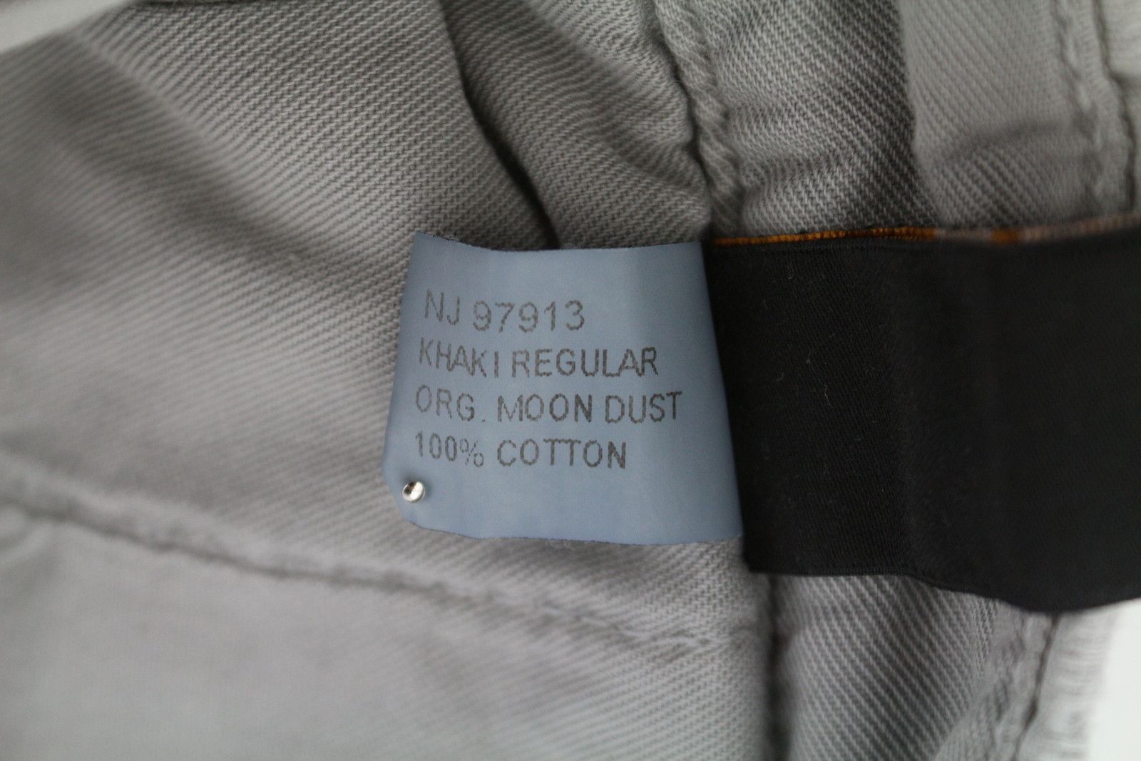 Nudie Jeans KHAKI REGULAR W32/L34 Organic Moon Dust Trousers 86107 Size US 32 / EU 48 - 8 Thumbnail