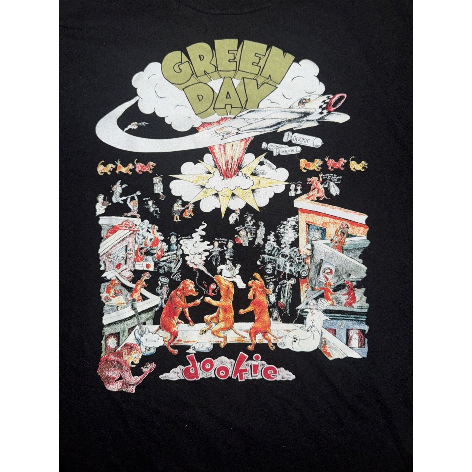 Band Tees × Vintage Green Day Dookie T-Shirt Black L 21x26 Punk Rock Graphic Tee Size US L / EU 52-54 / 3 - 2 Thumbnail