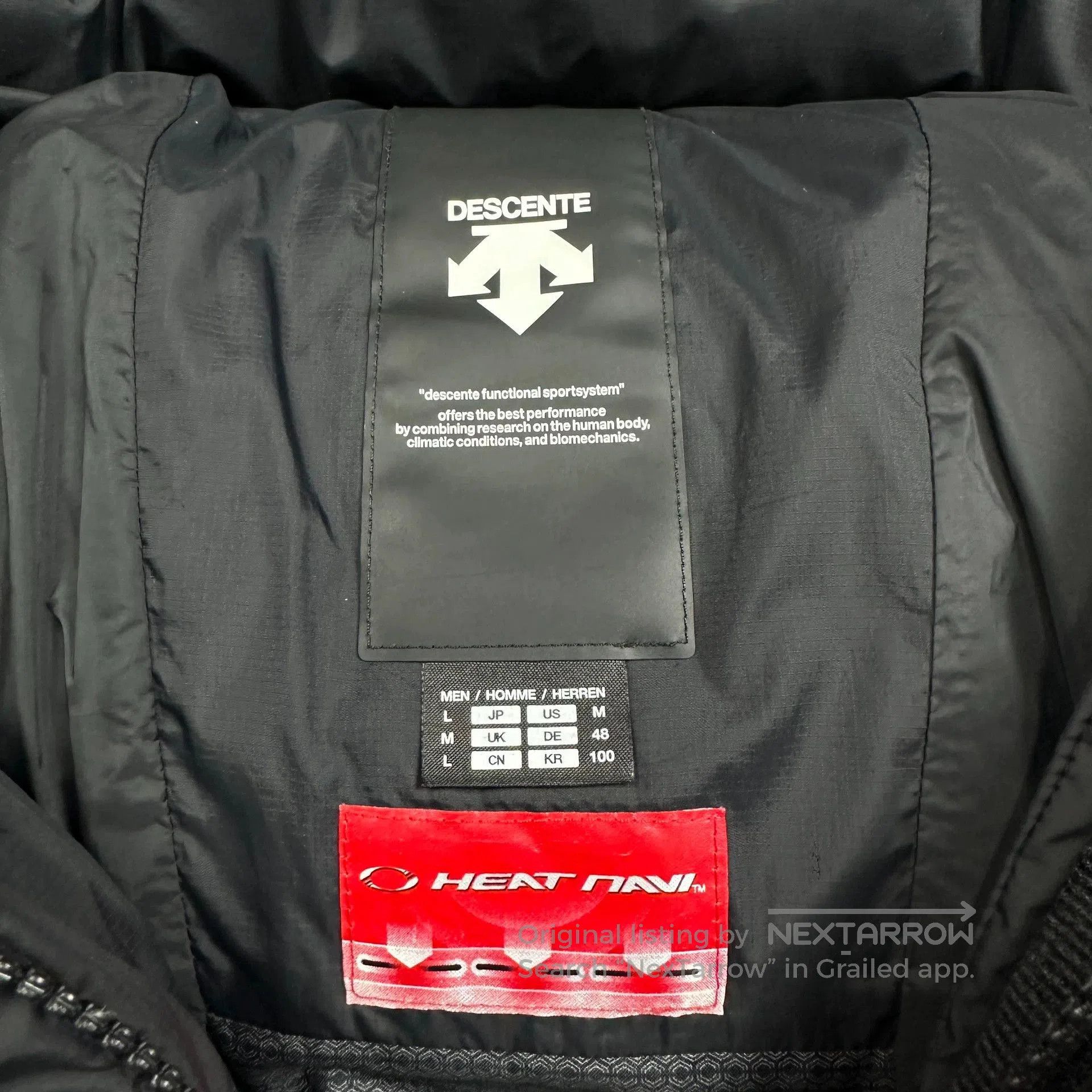 Descente descente black embroidered puffer jacket limited edition. Size US L / EU 52-54 / 3 - 4 Thumbnail