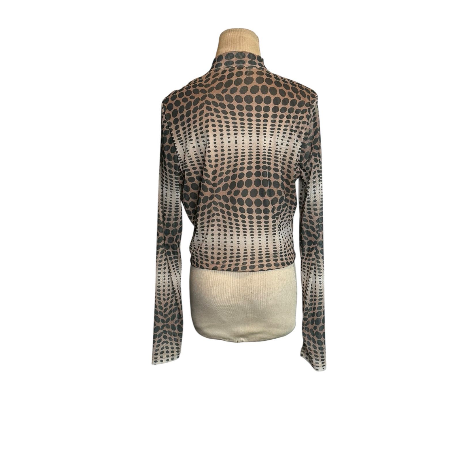Forever 21 Forever 21 beige black polka dots long sleeves size 0X Size XS / US 0-2 / IT 36-38 - 12 Thumbnail