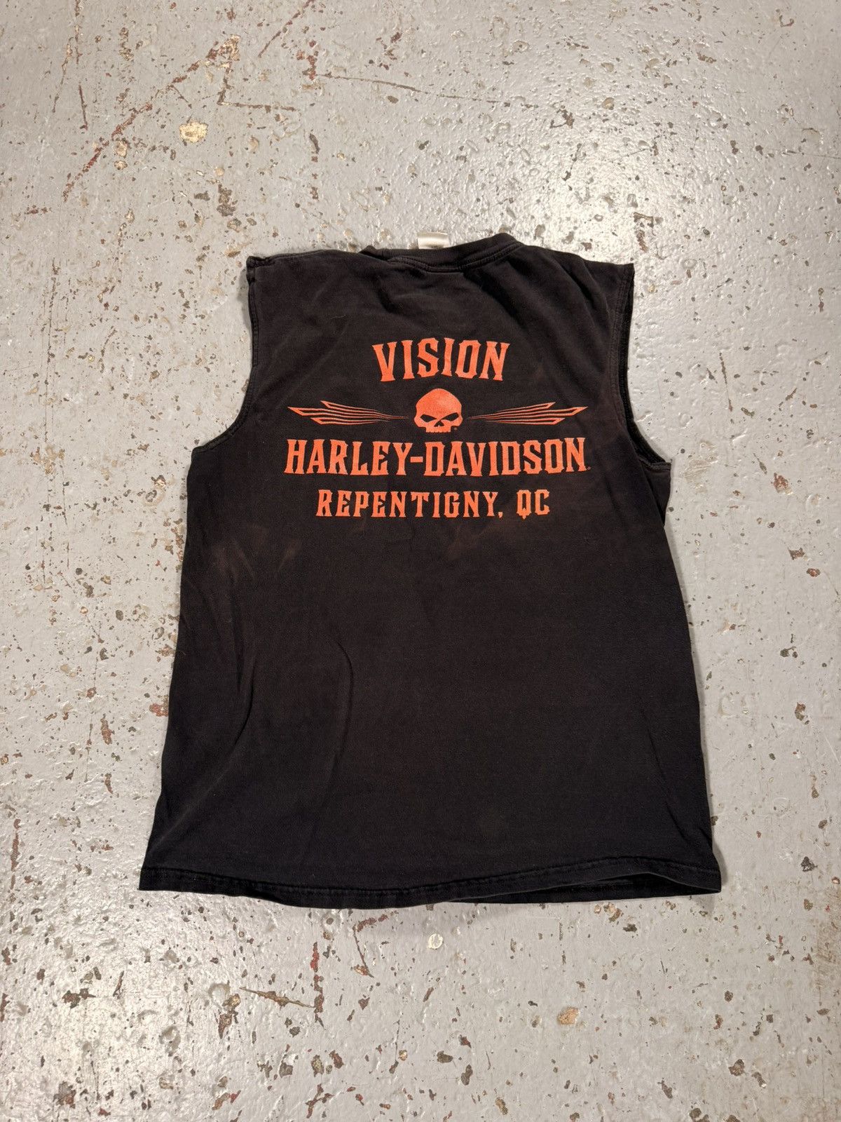 Harley Davidson Vintage Harley Davidson V8 Engine Distressed Cutoff Tanktop Size US M / EU 48-50 / 2 - 7 Thumbnail