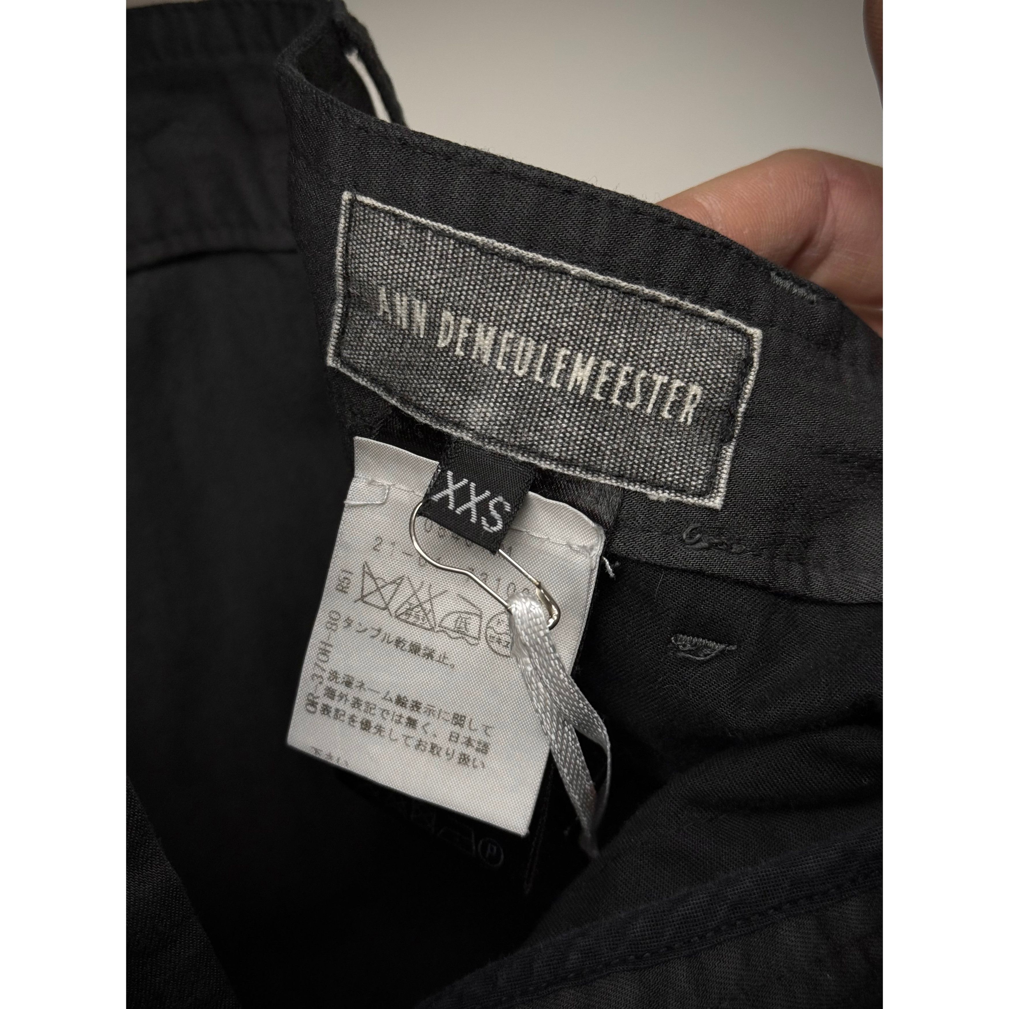 Ann Demeulemeester Ann Demeulemeester Early 00s Drawstring Cropped Riding Pants Size US 30 / EU 46 - 7 Thumbnail
